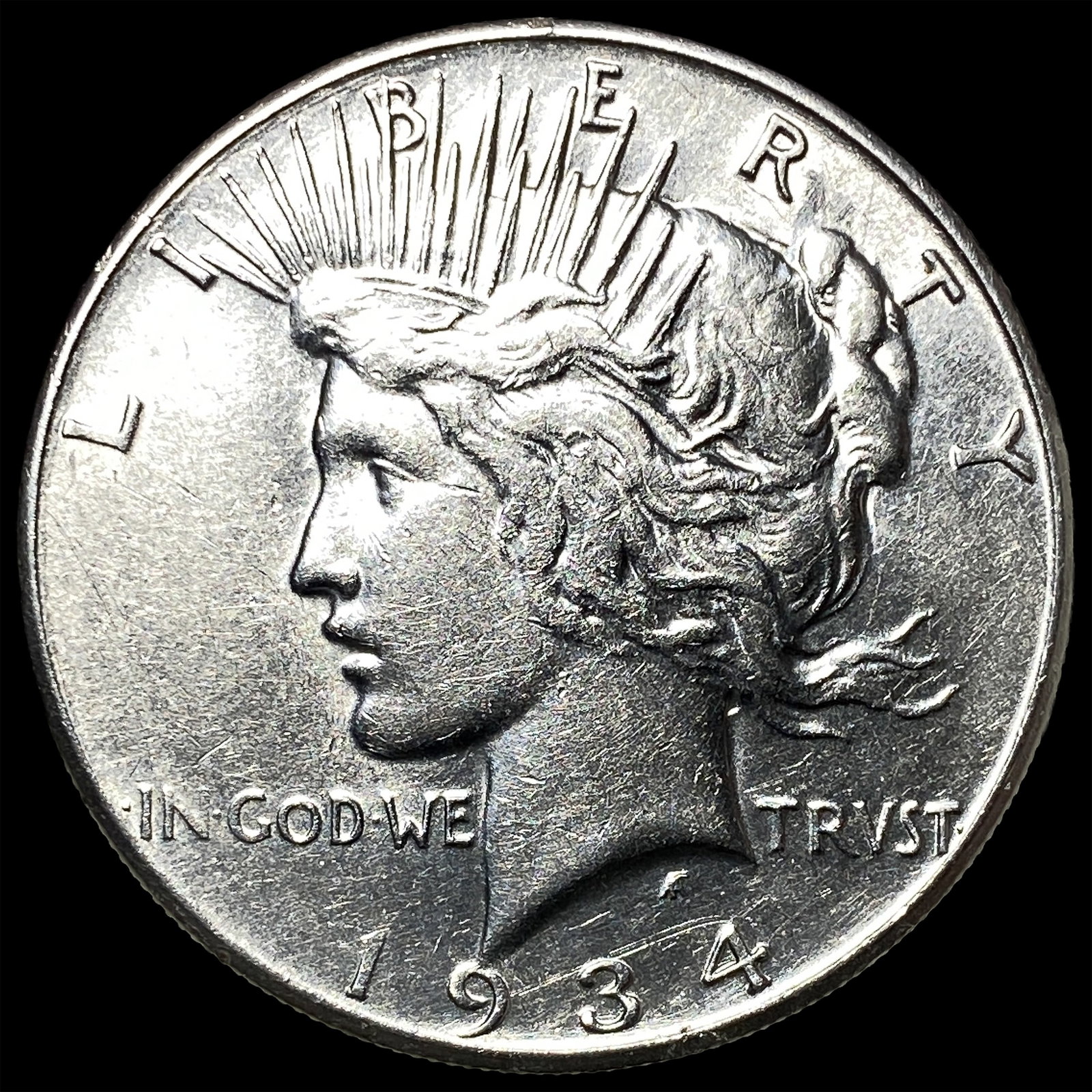 1934-S Silver Peace Dollar CLOSELY UNCIRCULATED (1 of 2)