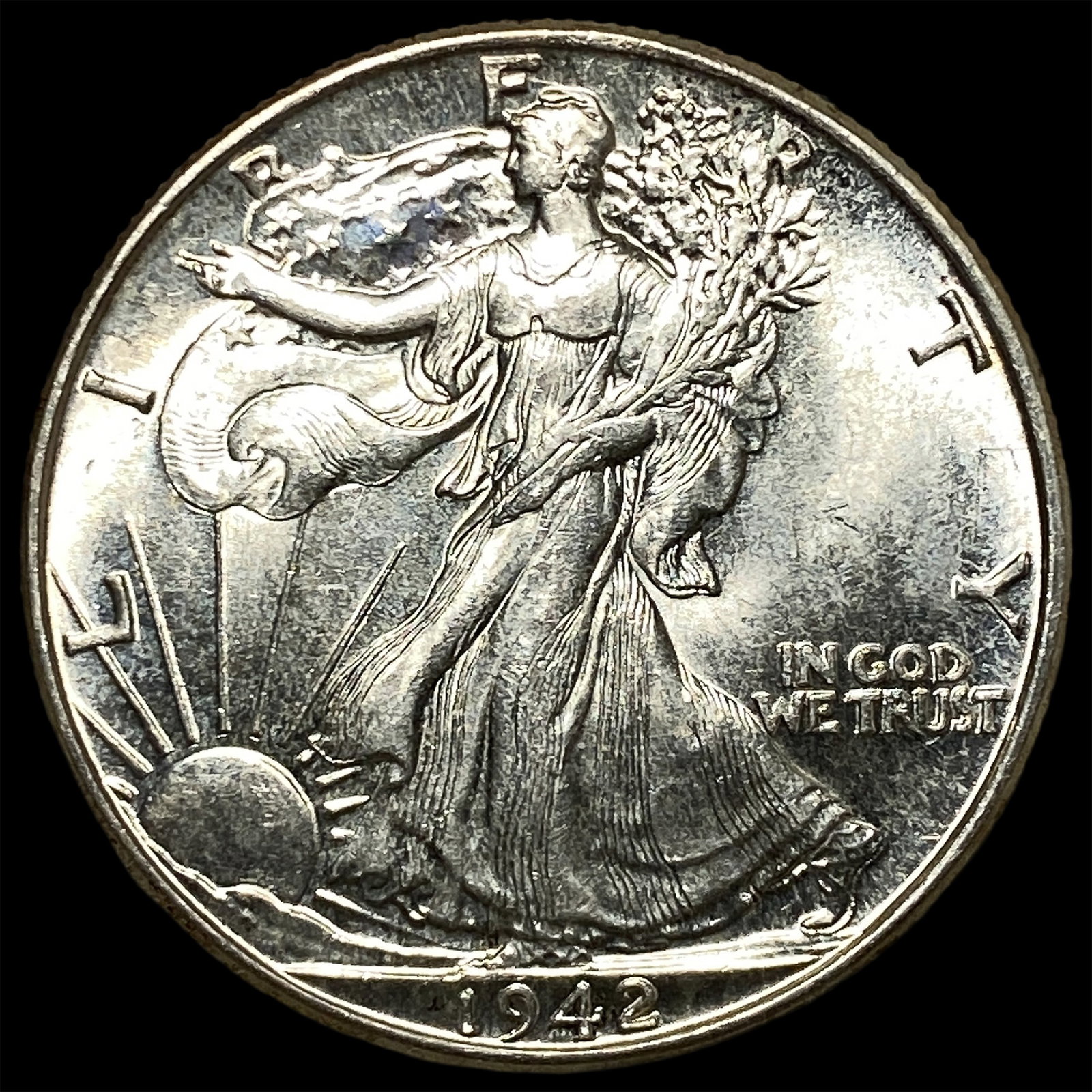 1942-S Silver Half Dollar NICELY CIRCULATED (1 of 2)