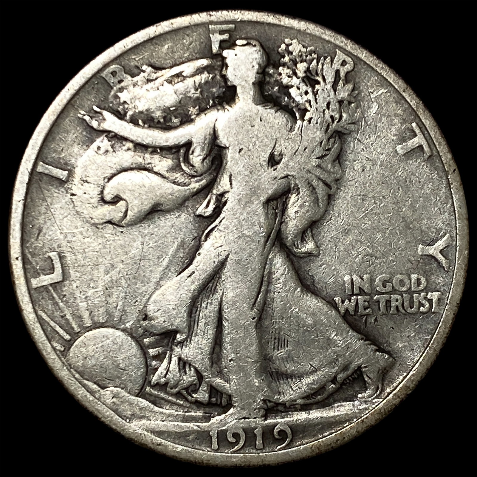 1919 Walking Liberty Half Dollar HIGH GRADE: 1919 Walking Liberty Half Dollar HIGH GRADE
