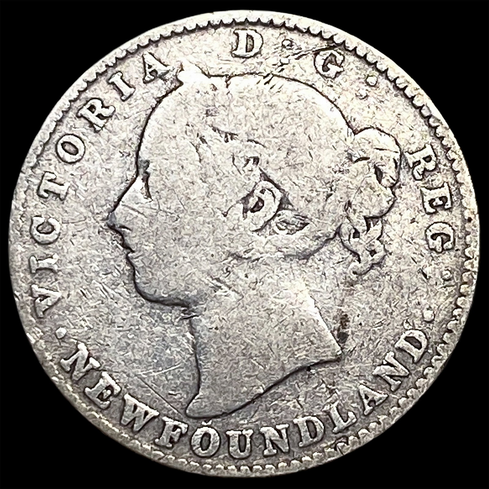 1894 Newfoundland Silver 10 Cents LIGHTLY CIRCULATED (1 of 2)