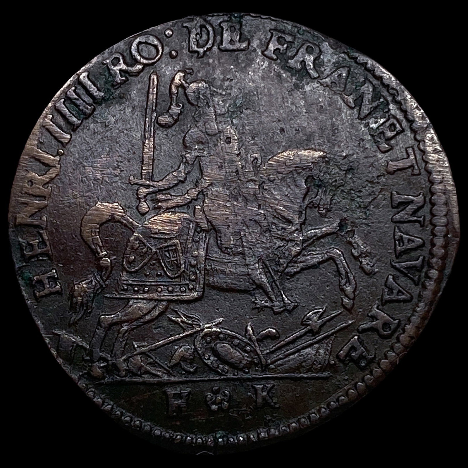 1605 France Henry IV Douzain aux Deux H. HIGH GRADE: 1605 France Henry IV Douzain aux Deux H. HIGH GRADE
