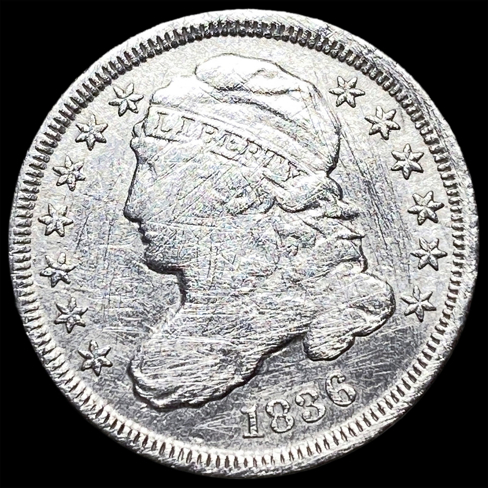 1836 Capped Bust Dime CLOSELY UNCIRCULATED (1 of 2)