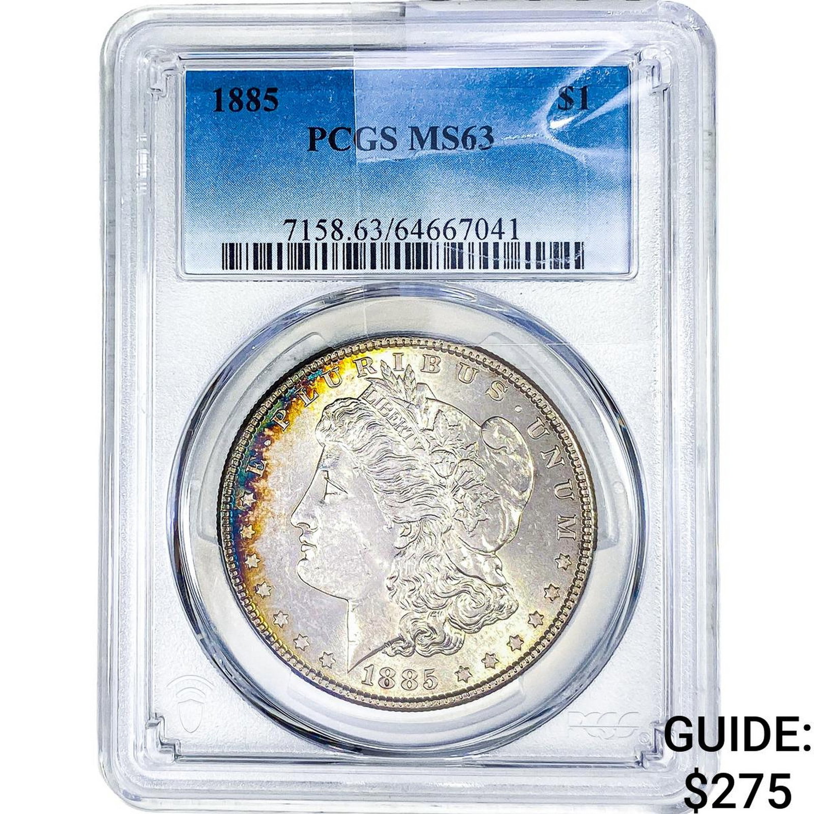 1885 Morgan Silver Dollar PCGS MS63: 1885 Morgan Silver Dollar PCGS MS63