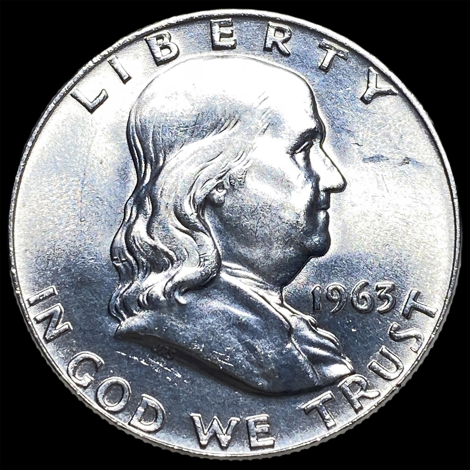 1963 Franklin Silver Half Dollar UNCIRCULATED: 1963 Franklin Silver Half Dollar UNCIRCULATED