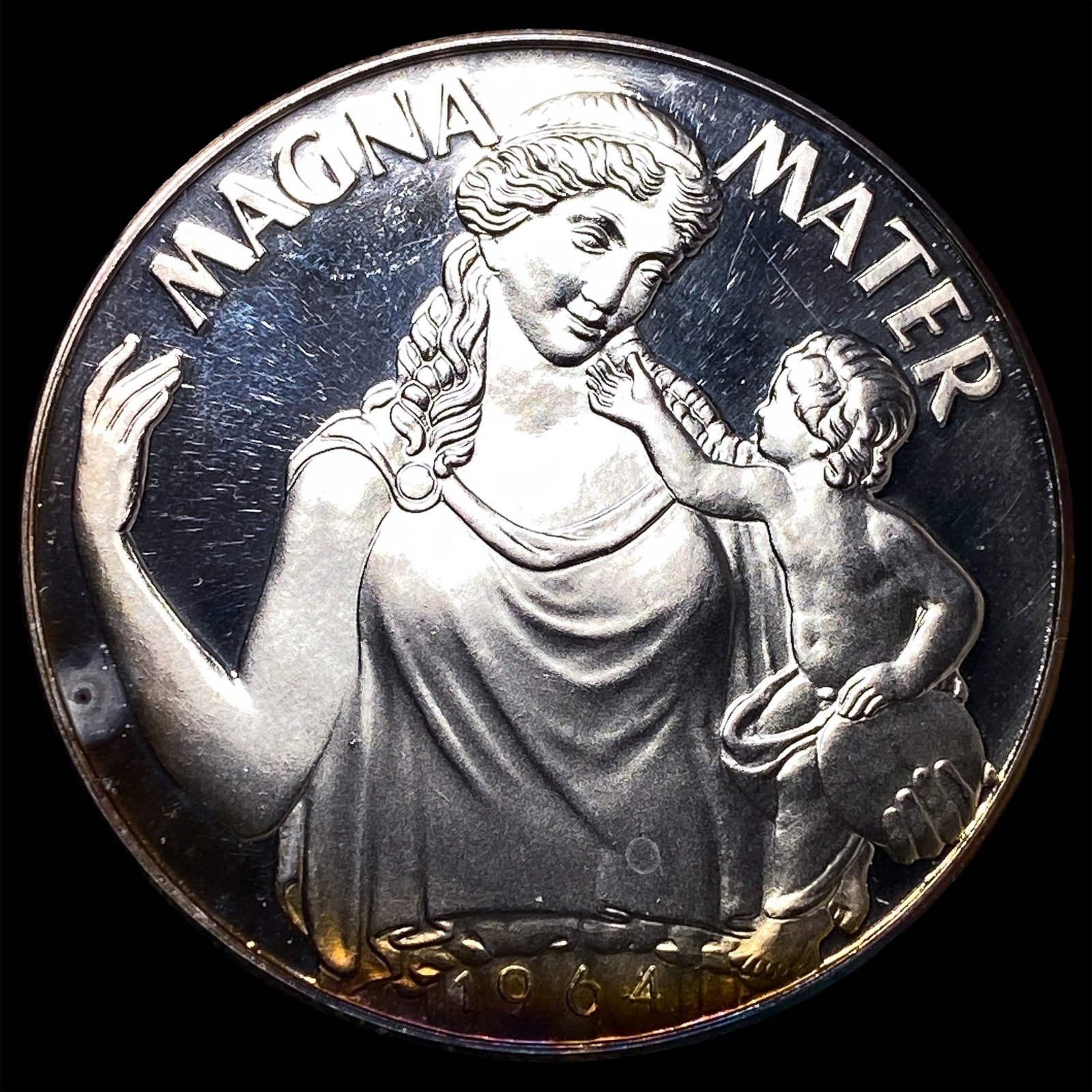 Magna Mater 1964 Silver 1000 Argenteus III CHOICE PROOF: Magna Mater 1964 Silver 1000 Argenteus III CHOICE PROOF