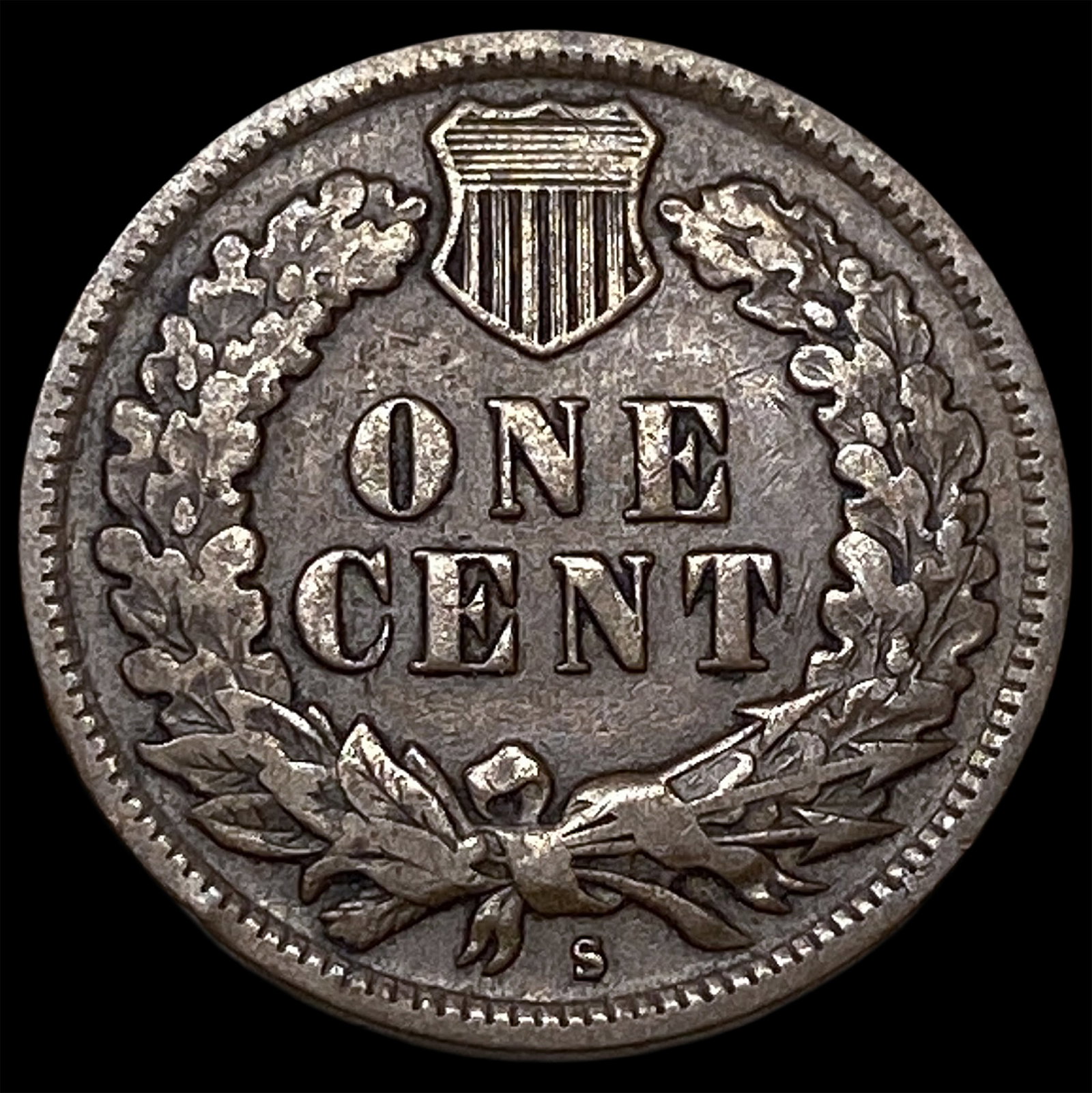 1908-S Indian Head Cent ABOUT UNCIRCULATED - 2