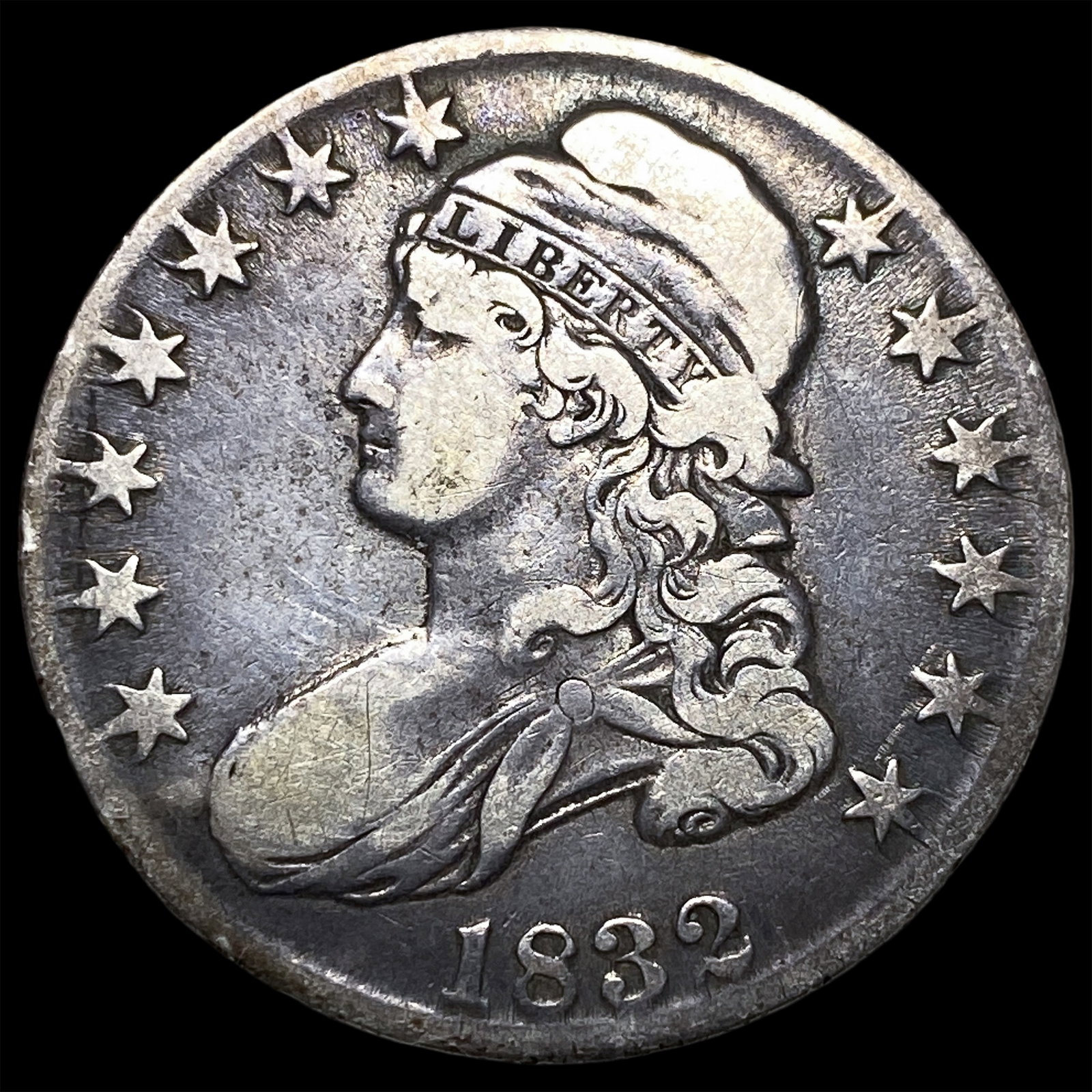 1832 Capped Bust Half Dollar NEARLY UNCIRCULATED