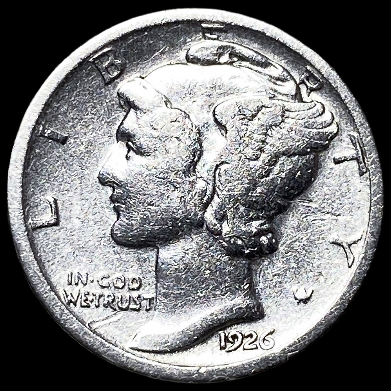 1926-S Silver Mercury Dime CLOSELY UNCIRCULATED