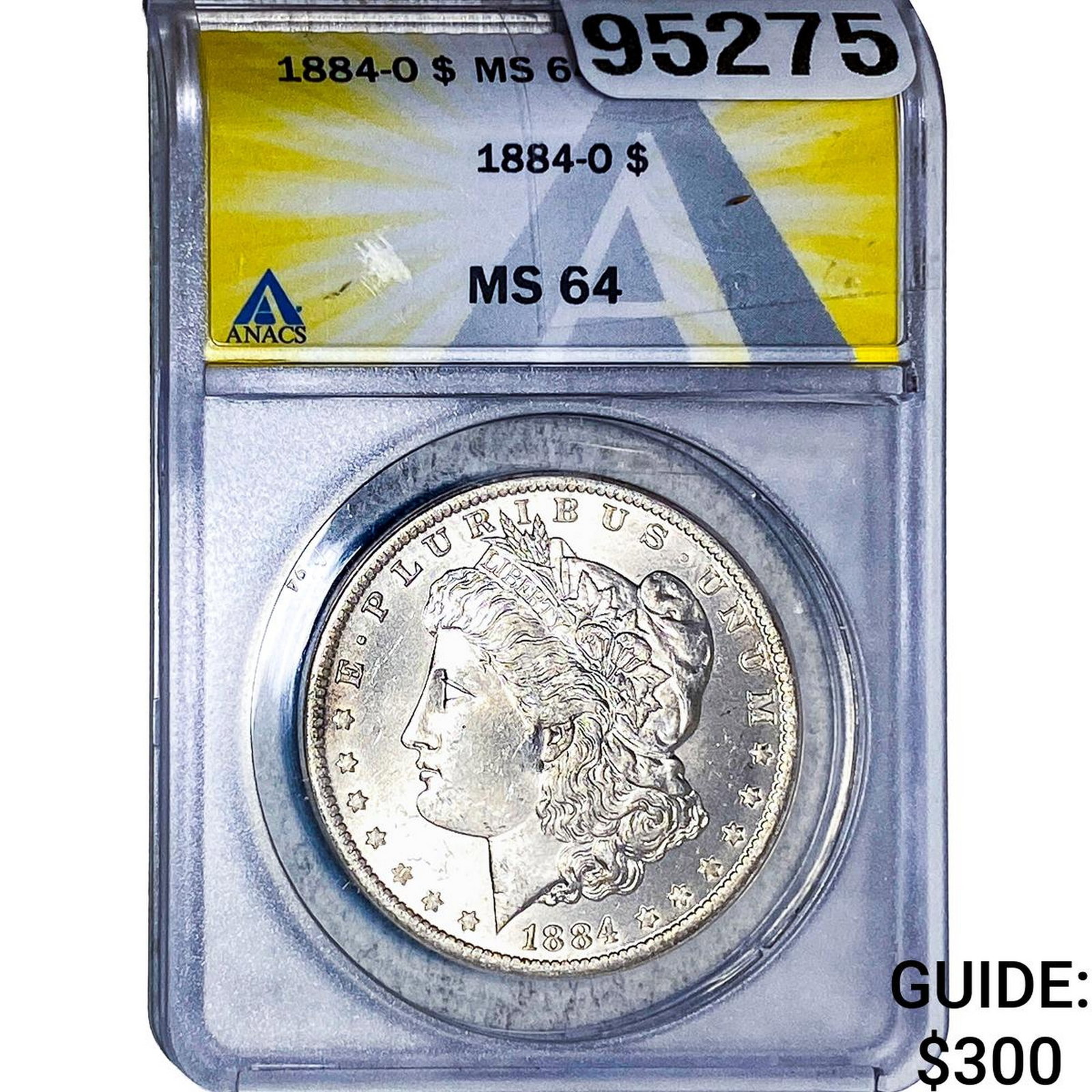 1884-O Morgan Silver Dollar ANACS MS64: 1884-O Morgan Silver Dollar ANACS MS64