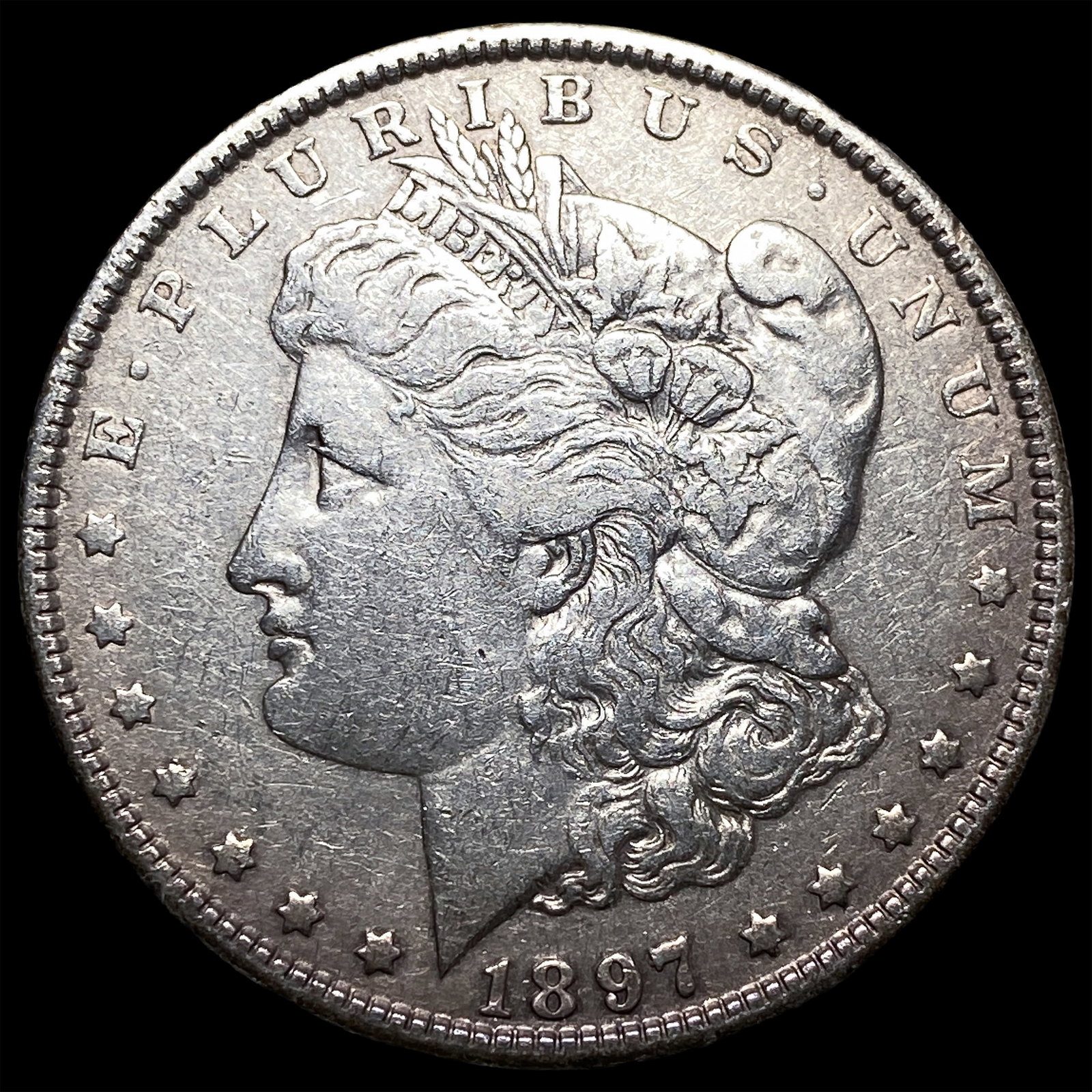 1897 Morgan Silver Dollar NEARLY UNCIRCULATED: 1897 Morgan Silver Dollar NEARLY UNCIRCULATED