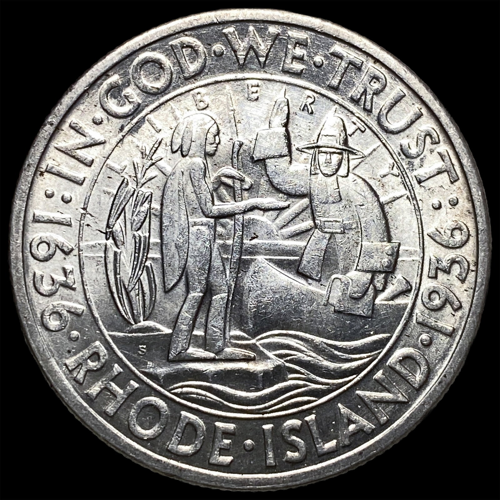 1936 Silver Rhode Island Half Dollar UNCIRCULATED: 1936 Silver Rhode Island Half Dollar UNCIRCULATED