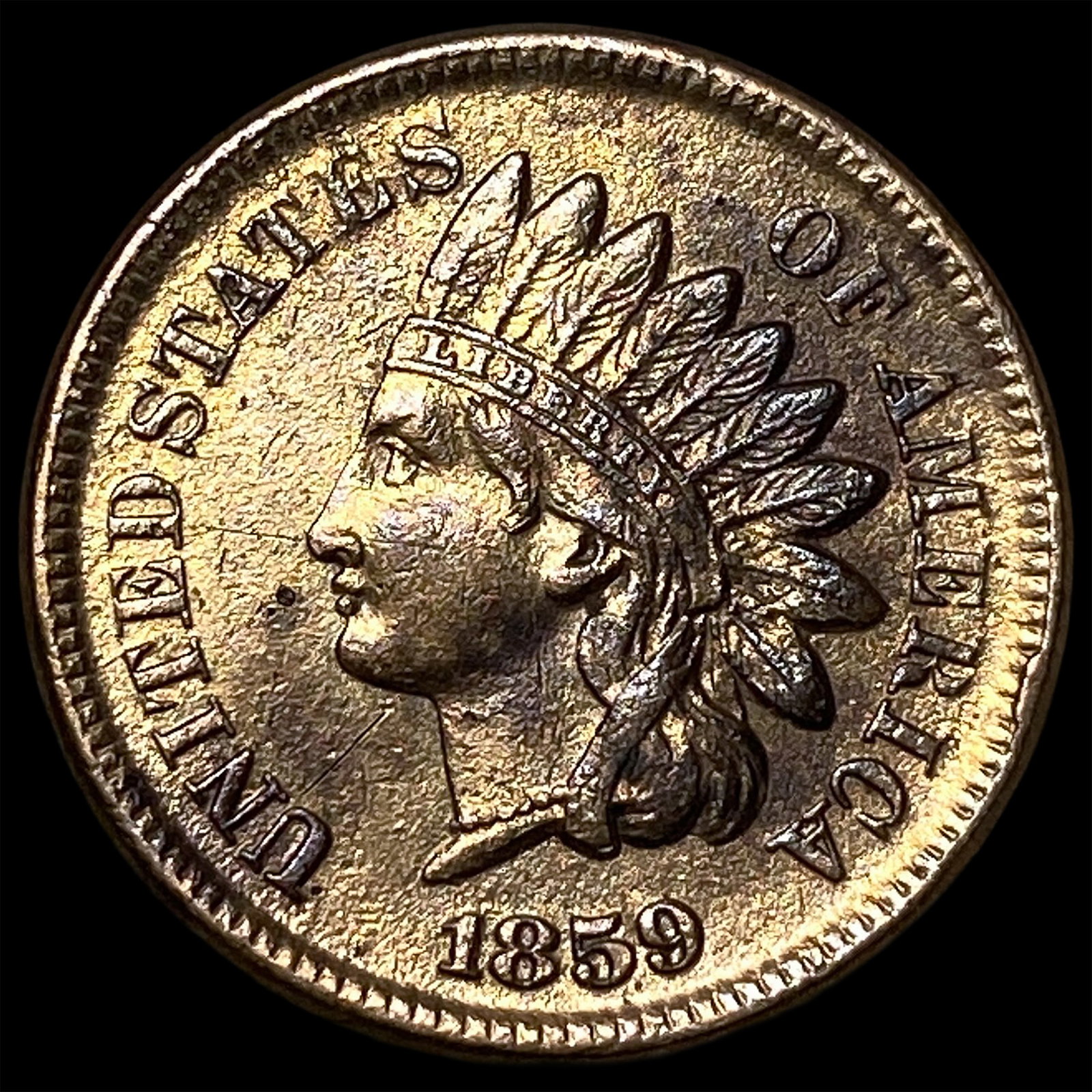 1859 Copper-Nickel Indian Head Cent UNCIRCULATED: 1859 Copper-Nickel Indian Head Cent UNCIRCULATED