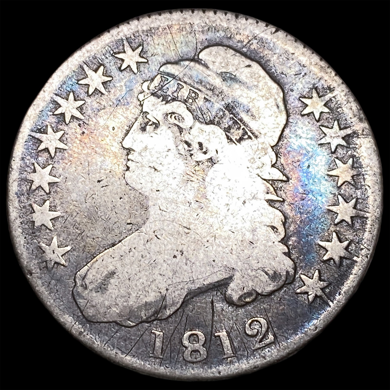 1812 Capped Bust Half Dollar LIGHTLY CIRCULATED: 1812 Capped Bust Half Dollar LIGHTLY CIRCULATED