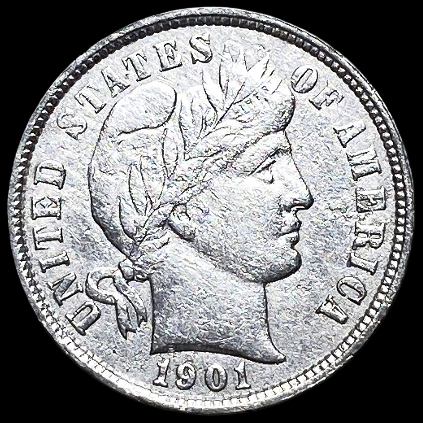 1901 Barber Dime CLOSELY UNCIRCULATED (1 of 2)