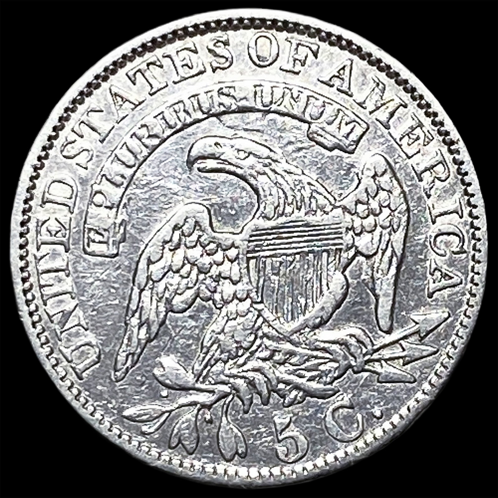 1829 Capped Bust Half Dime CLOSELY UNCIRCULATED - 2