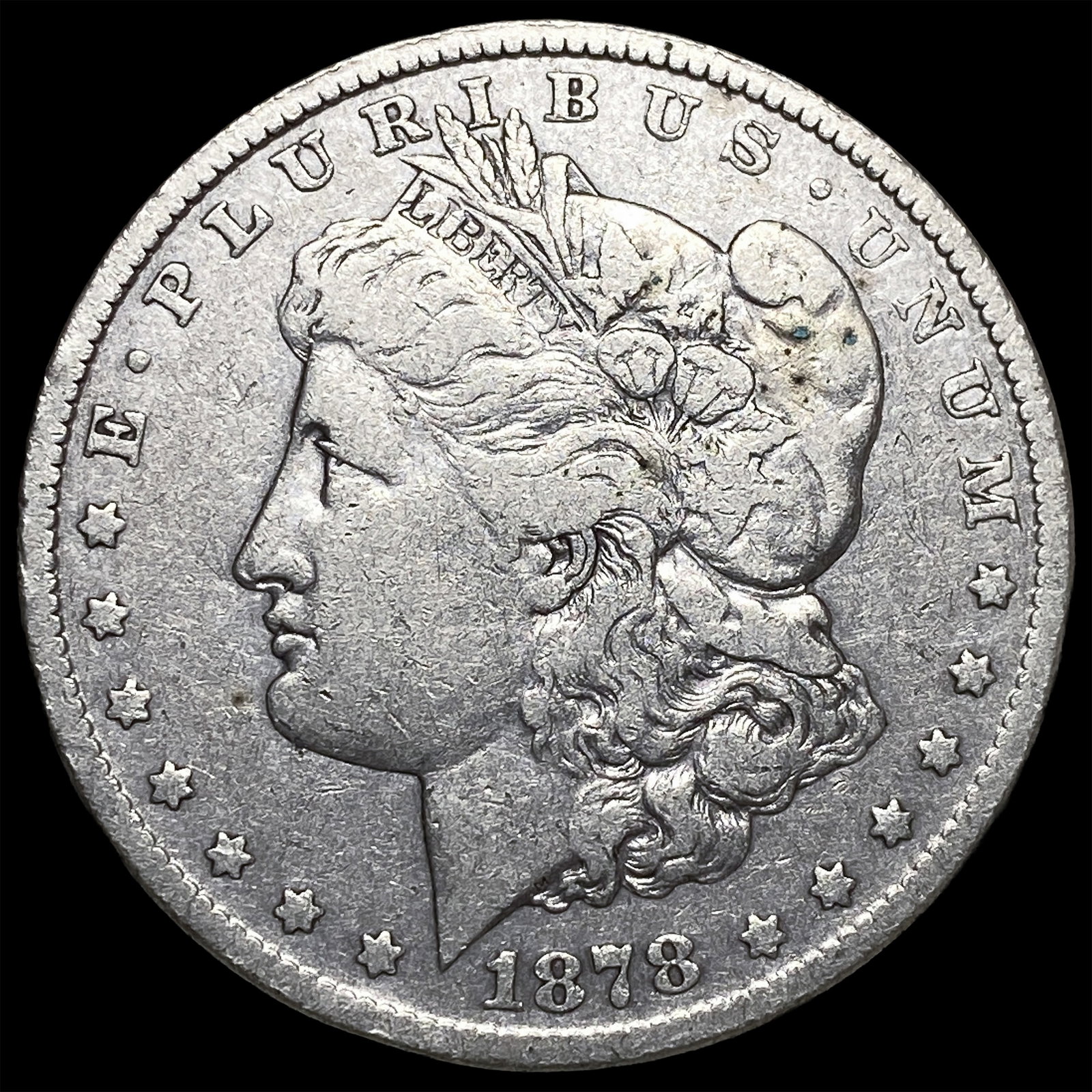 1878-CC Silver Morgan Dollar ABOUT UNCIRCULATED: 1878-CC Silver Morgan Dollar ABOUT UNCIRCULATED