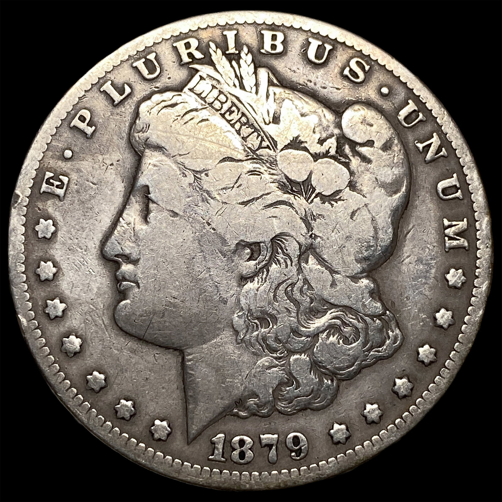 1879-CC Silver Morgan Dollar ABOUT UNCIRCULATED: 1879-CC Silver Morgan Dollar ABOUT UNCIRCULATED