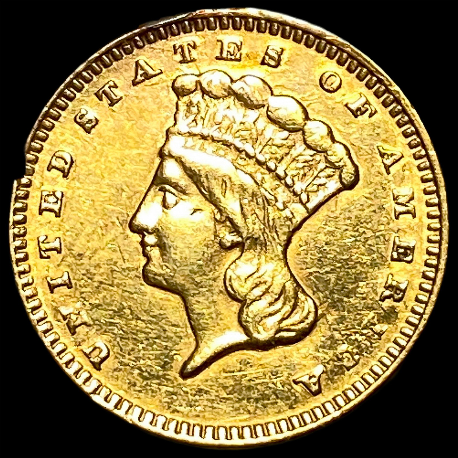 1874 Gold $1 Indian Head Type 3 HIGH GRADE: 1874 Gold $1 Indian Head Type 3 HIGH GRADE