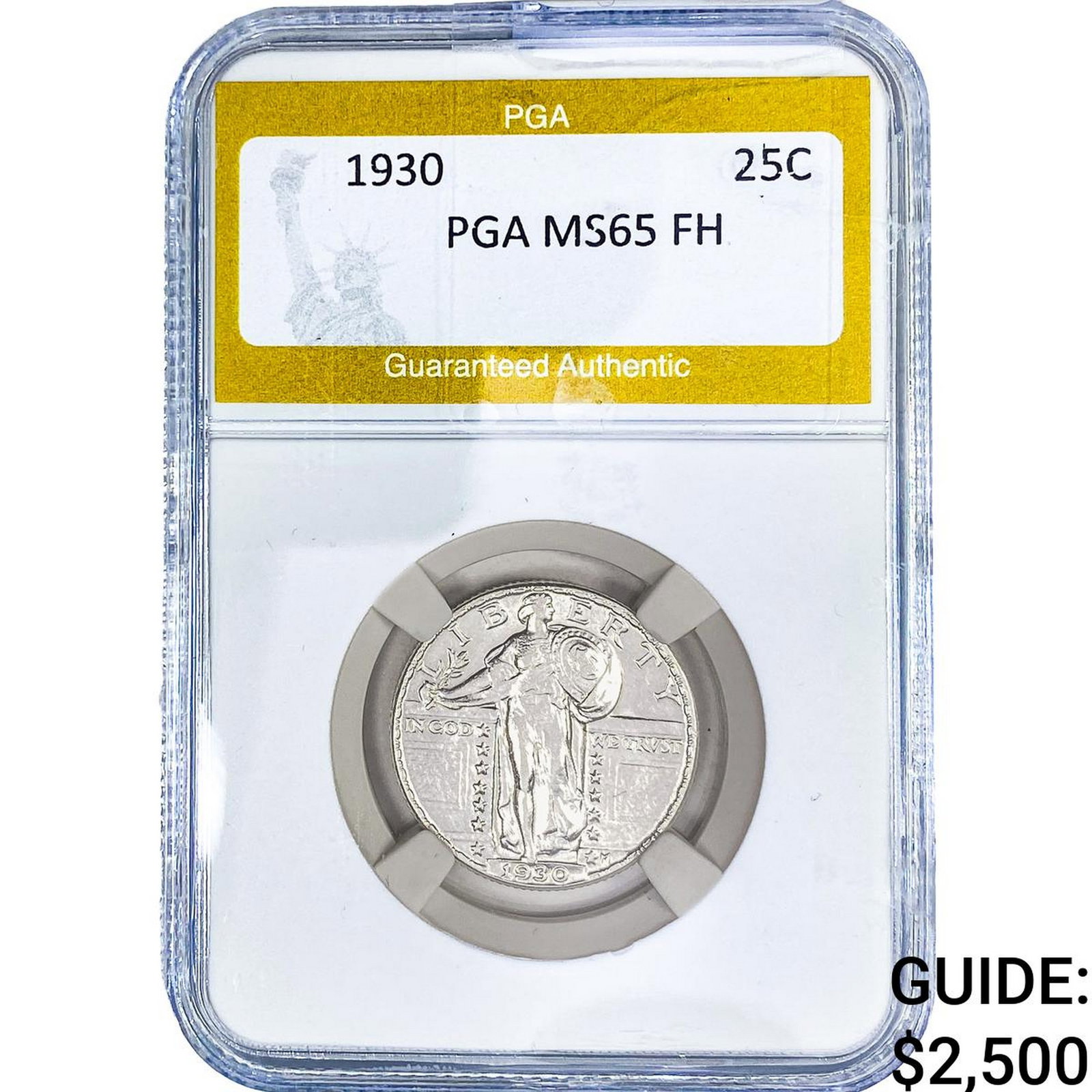 1930 Standing Liberty Quarter PGA MS65 FH: 1930 Standing Liberty Quarter PGA MS65 FH