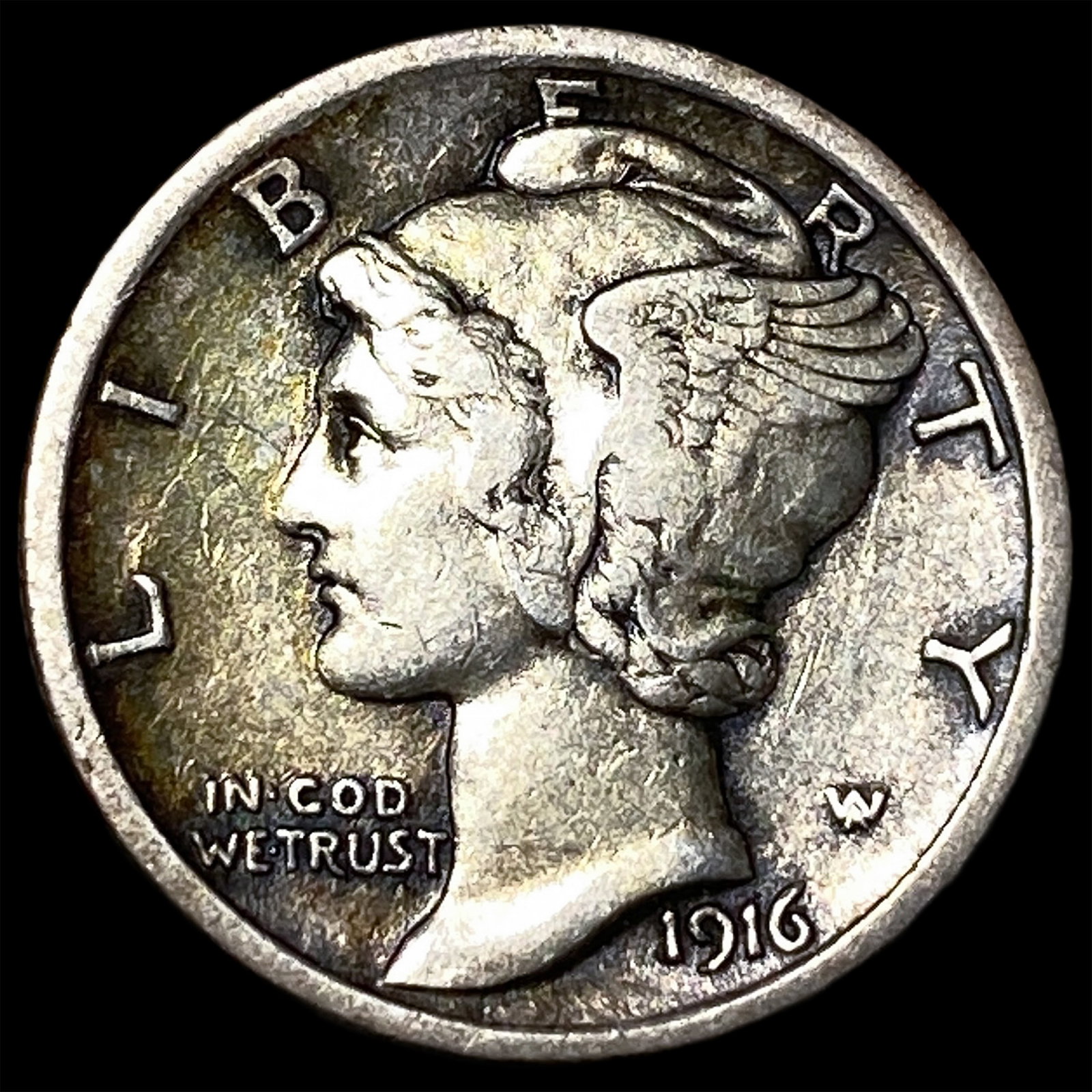 1916 Mercury Dime NEARLY UNCIRCULATED: 1916 Mercury Dime NEARLY UNCIRCULATED