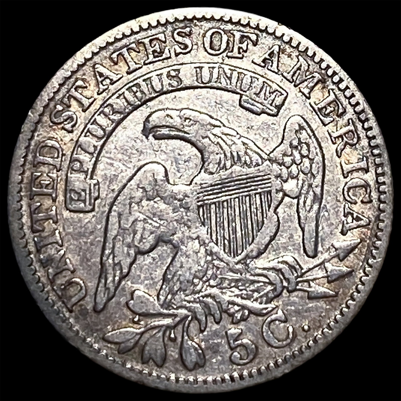 1829 Capped Bust Half Dime ABOUT UNCIRCULATED - 2