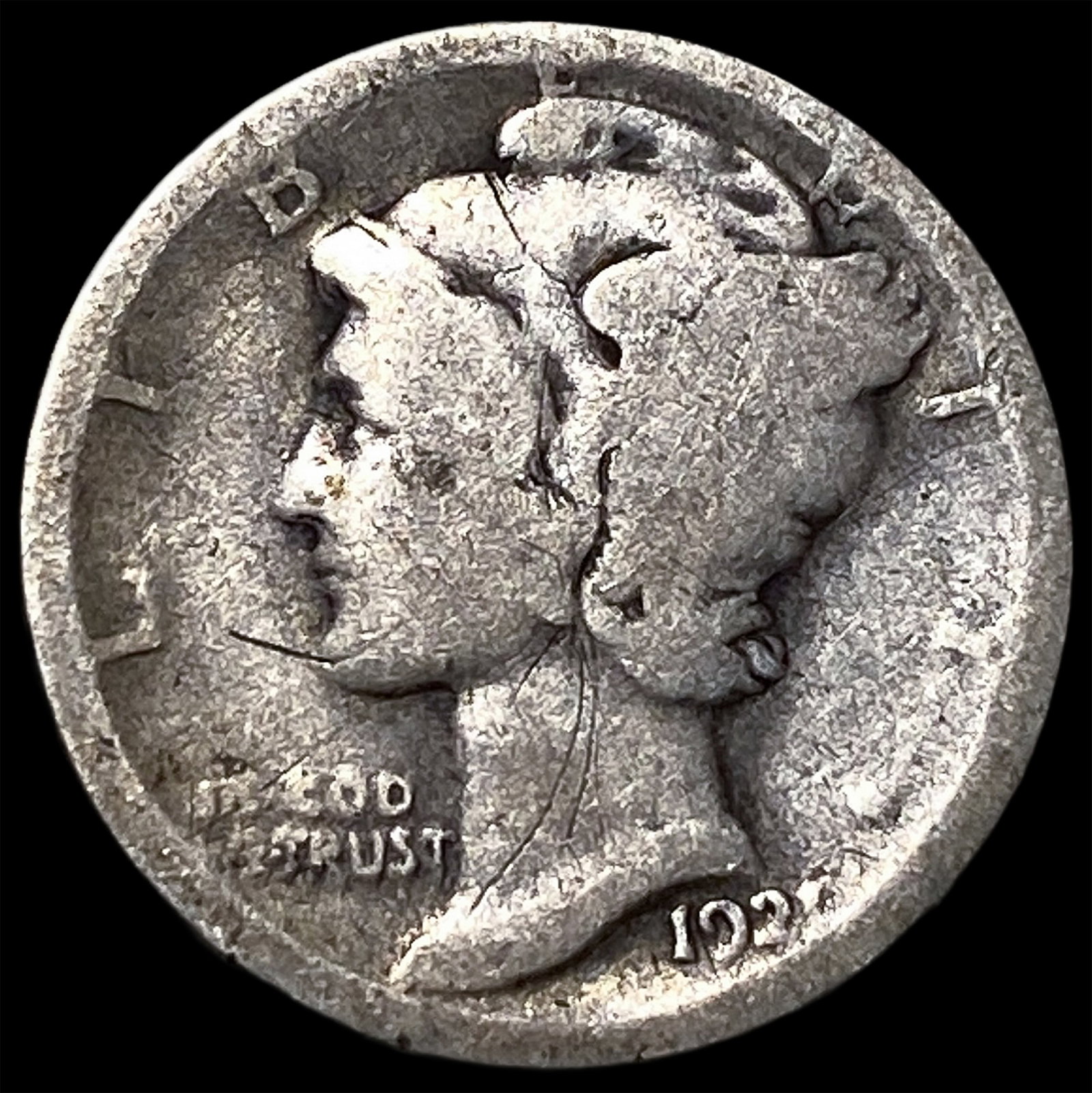 1923 Mercury Dime NEARLY UNCIRCULATED: 1923 Mercury Dime NEARLY UNCIRCULATED