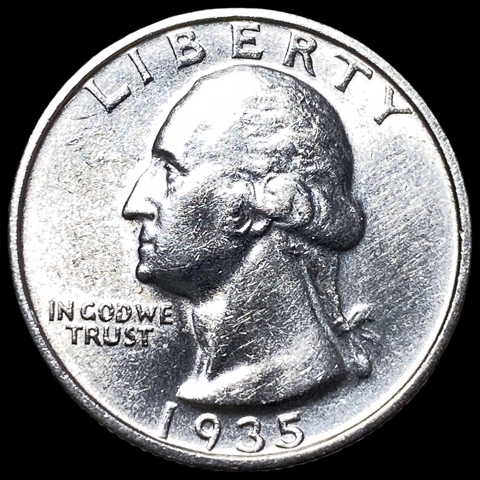 1935-S Silver Washington Quarter UNCIRCULATED (1 of 2)
