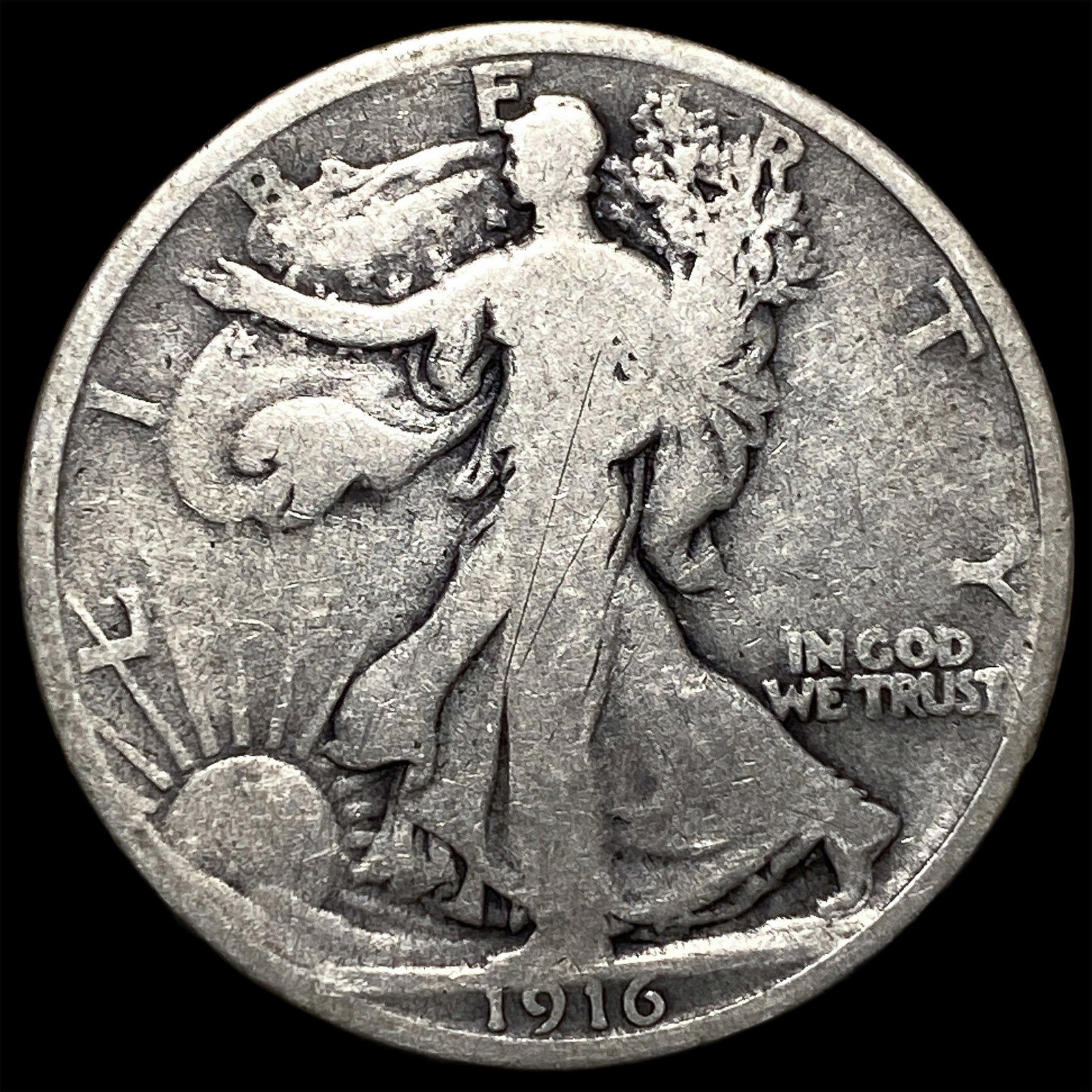 1916 Walking Liberty Half Dollar HIGH GRADE: 1916 Walking Liberty Half Dollar HIGH GRADE