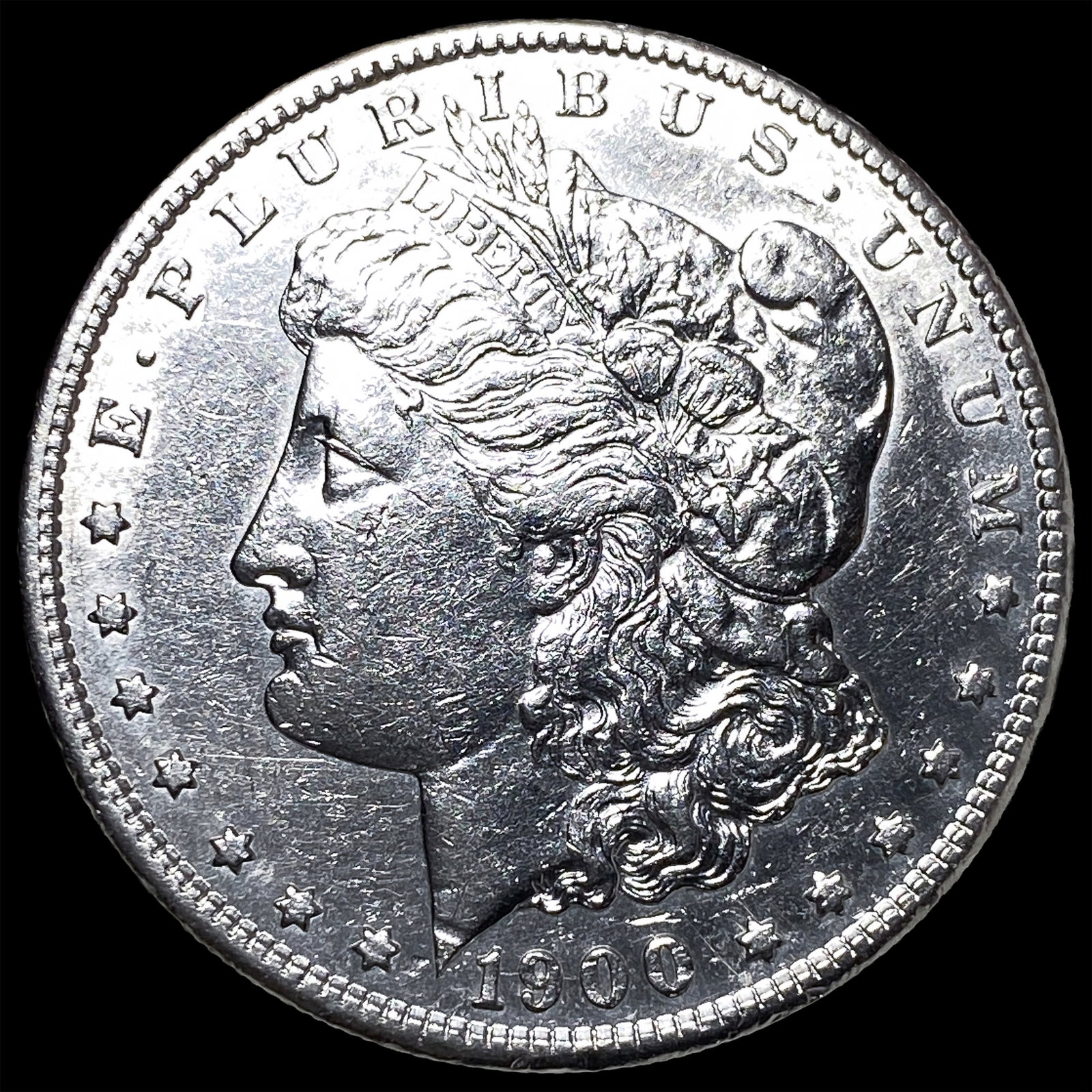 1900-S Silver Morgan Dollar CHOICE AU: 1900-S Silver Morgan Dollar CHOICE AU