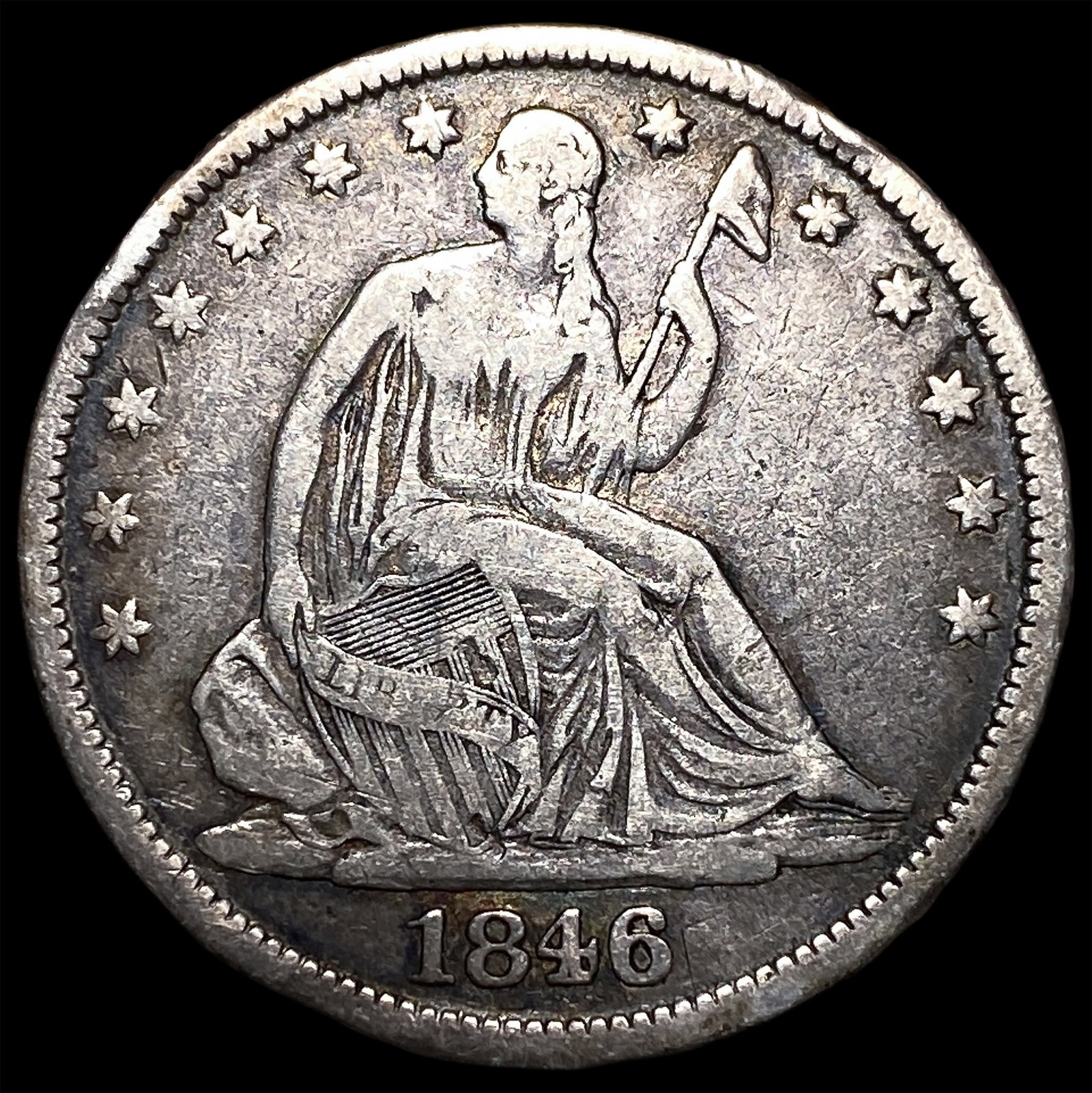 1846-O Silver Half Dollar ABOUT UNCIRCULATED (1 of 2)