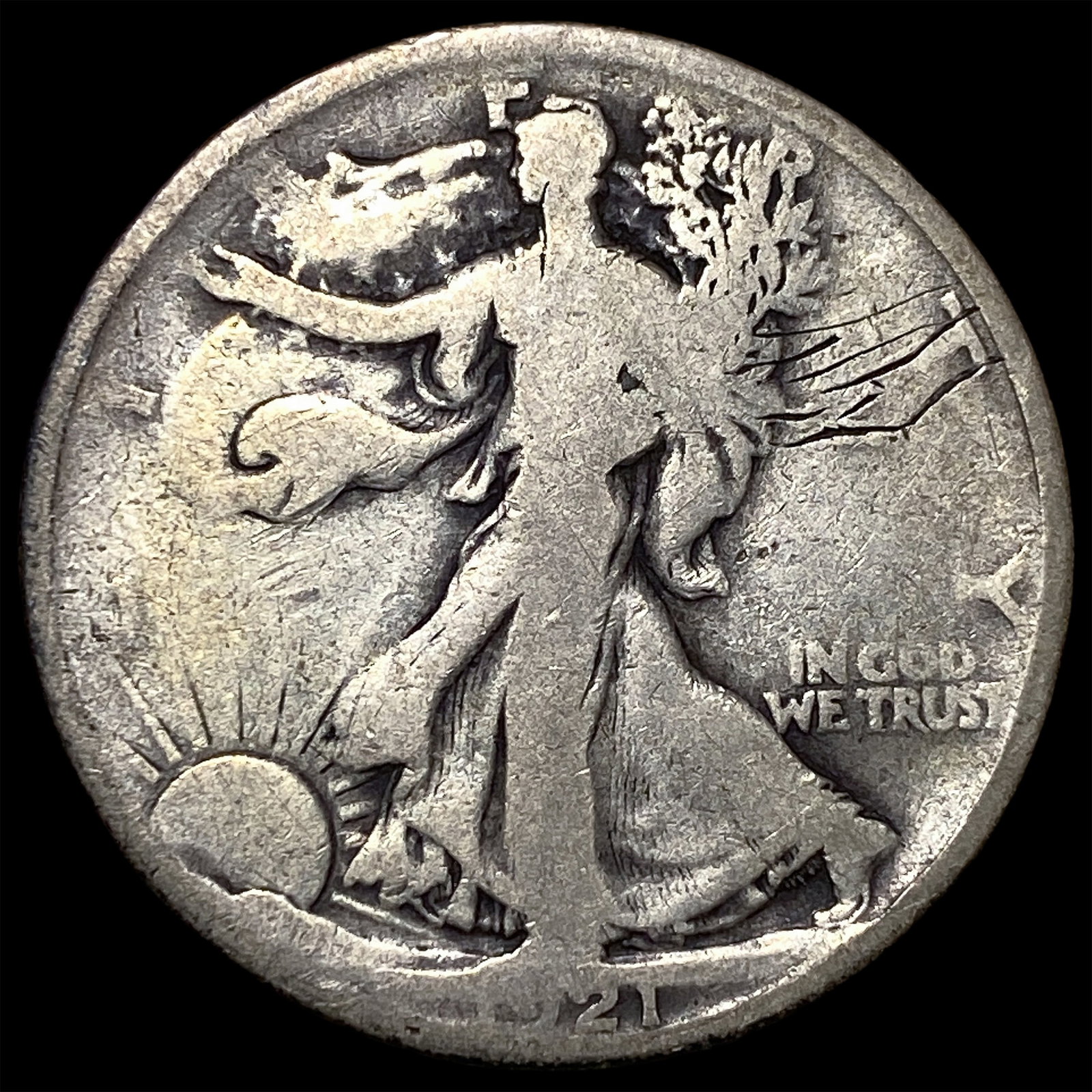 1921-S Silver Walking Liberty Half Dollar HIGH GRADE: 1921-S Silver Walking Liberty Half Dollar HIGH GRADE