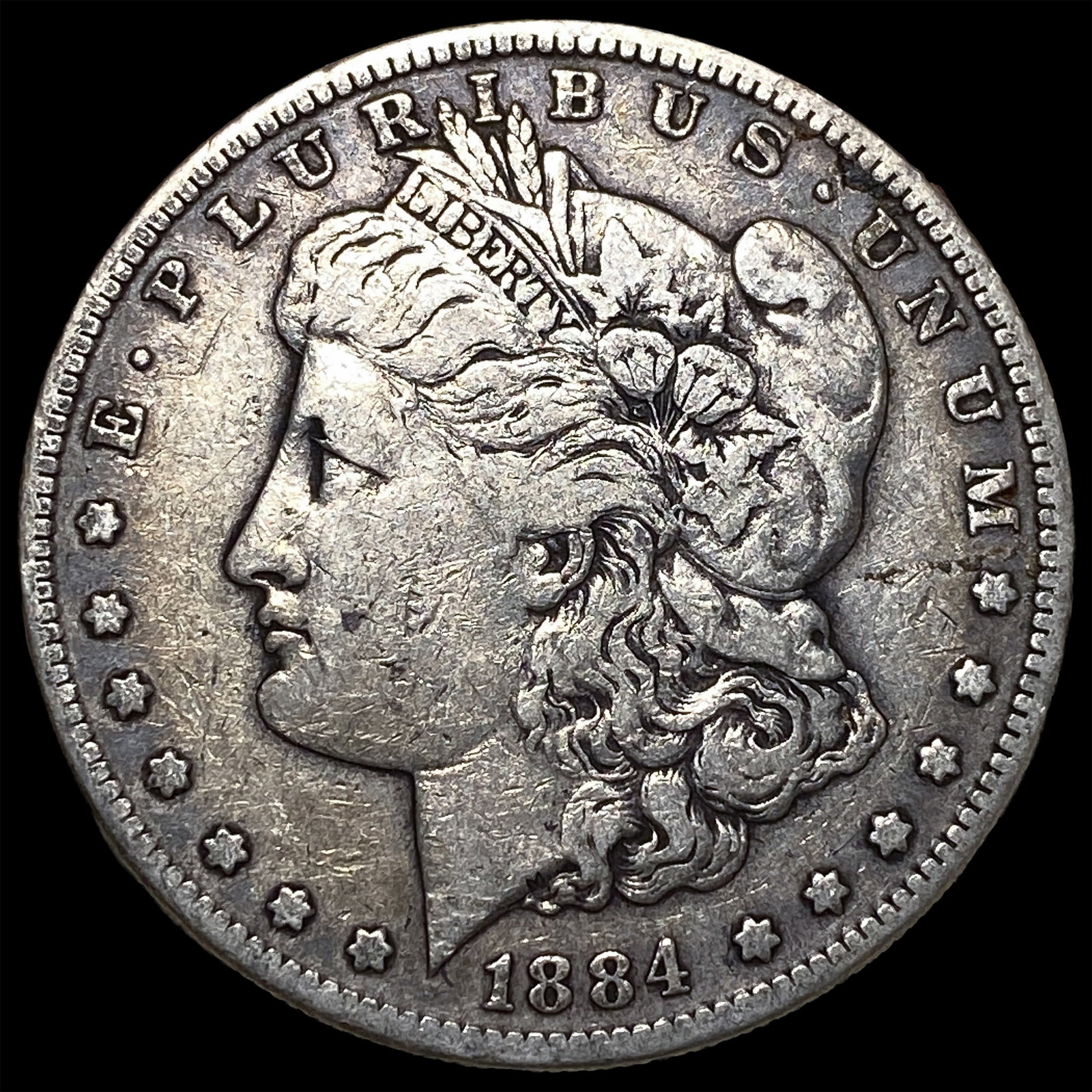 1884-S Silver Morgan Dollar NEARLY UNCIRCULATED: 1884-S Silver Morgan Dollar NEARLY UNCIRCULATED