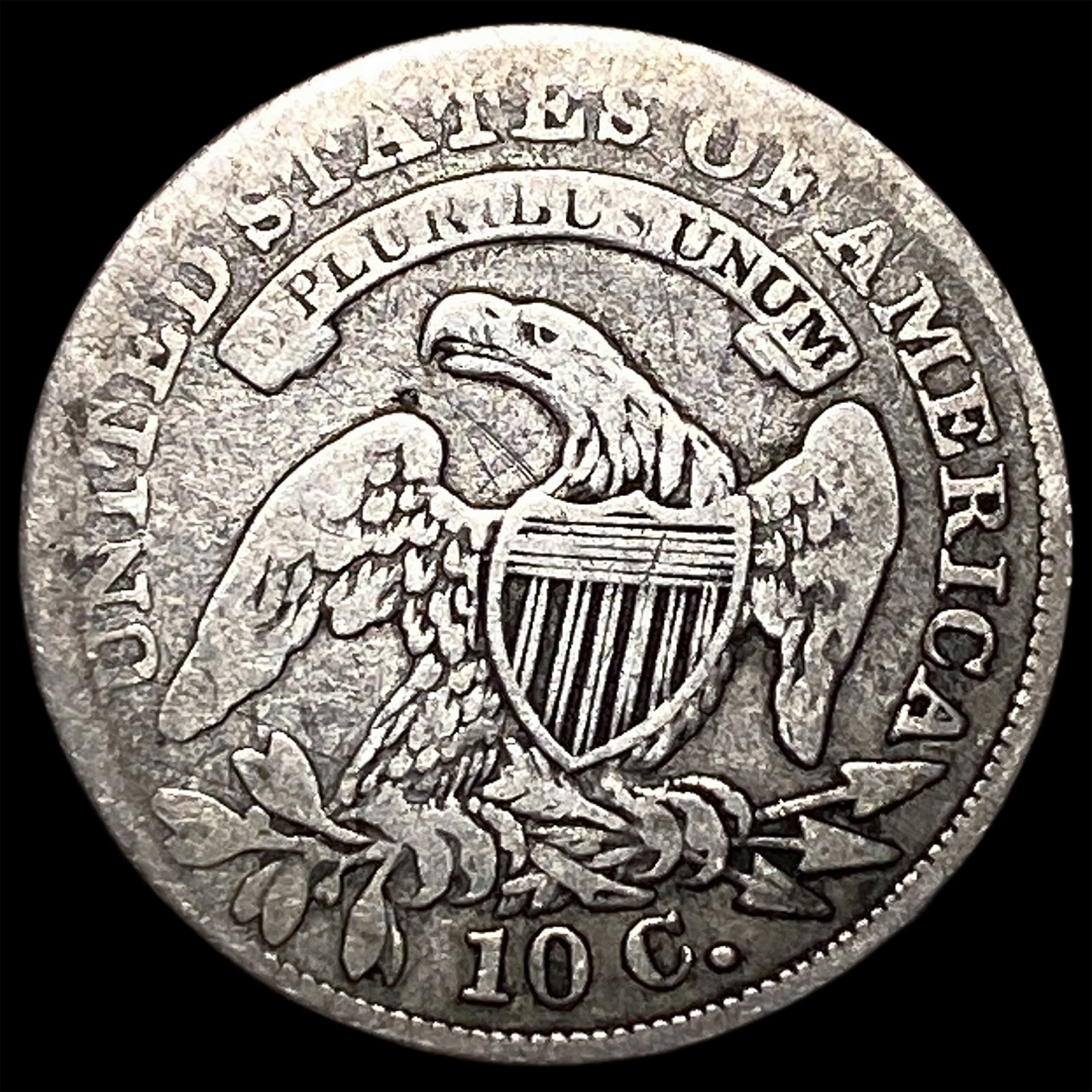 1835 Capped Bust Dime ABOUT UNCIRCULATED - 2