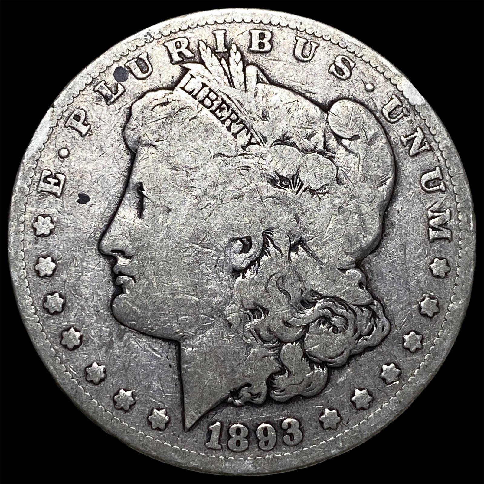 1893-CC Morgan Silver Dollar LIGHTLY CIRCULATED: 1893-CC Morgan Silver Dollar LIGHTLY CIRCULATED