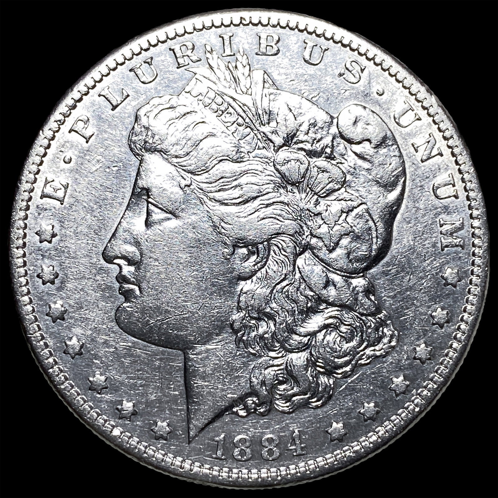 1884-S Morgan Silver Dollar CLOSELY UNCIRCULATED: 1884-S Morgan Silver Dollar CLOSELY UNCIRCULATED
