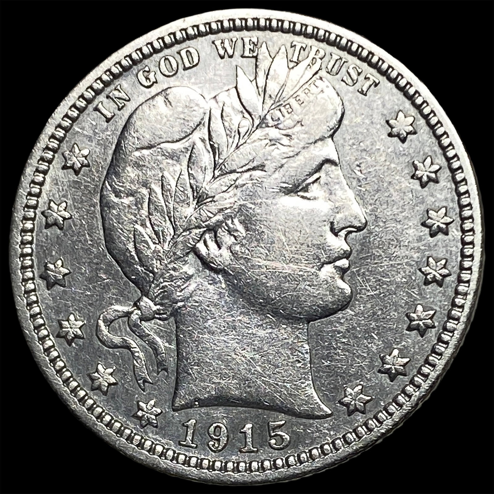 1915 Barber Silver Quarter CLOSELY UNCIRCULATED (1 of 2)