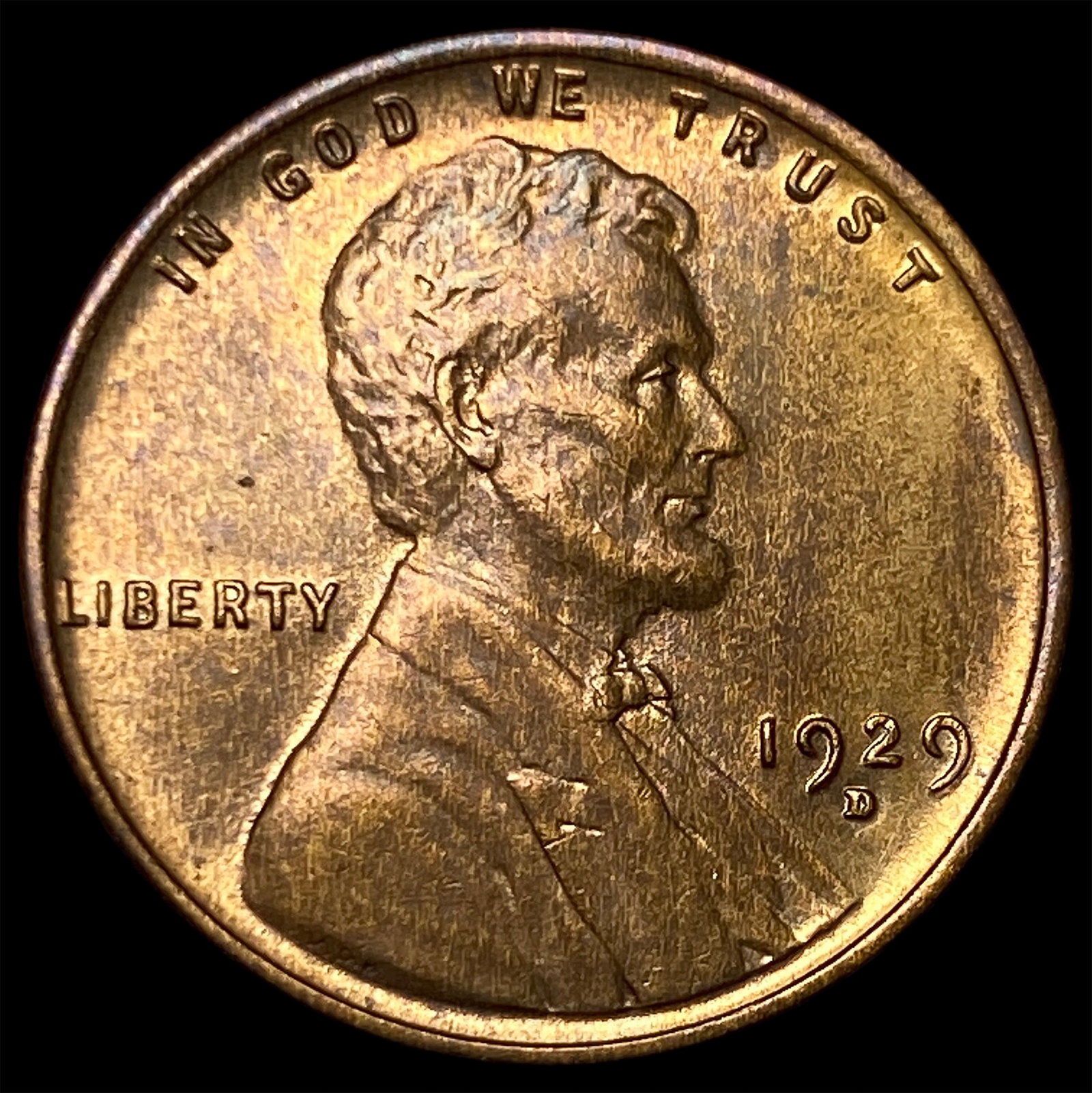 1929-D Lincoln Wheat Cent NEARLY UNCIRCULATED: 1929-D Lincoln Wheat Cent NEARLY UNCIRCULATED