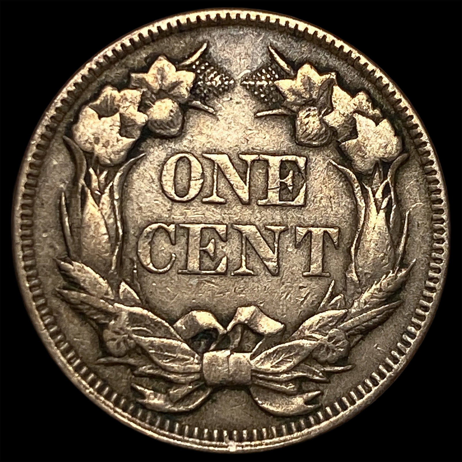 1857 Flying Eagle Cent NEARLY UNCIRCULATED - 2