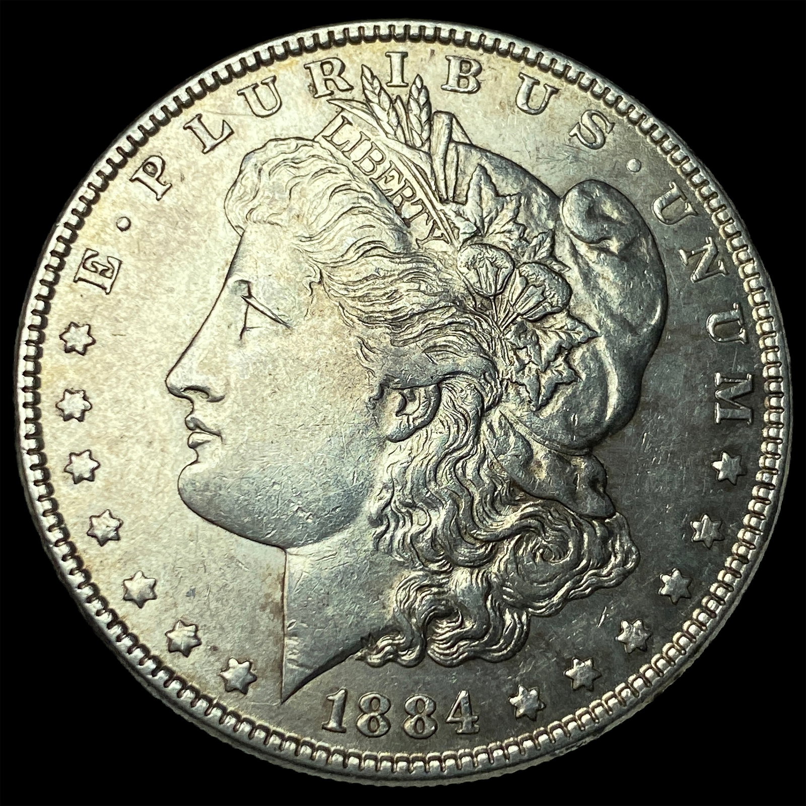 1884 Morgan Silver Dollar CHOICE AU: 1884 Morgan Silver Dollar CHOICE AU