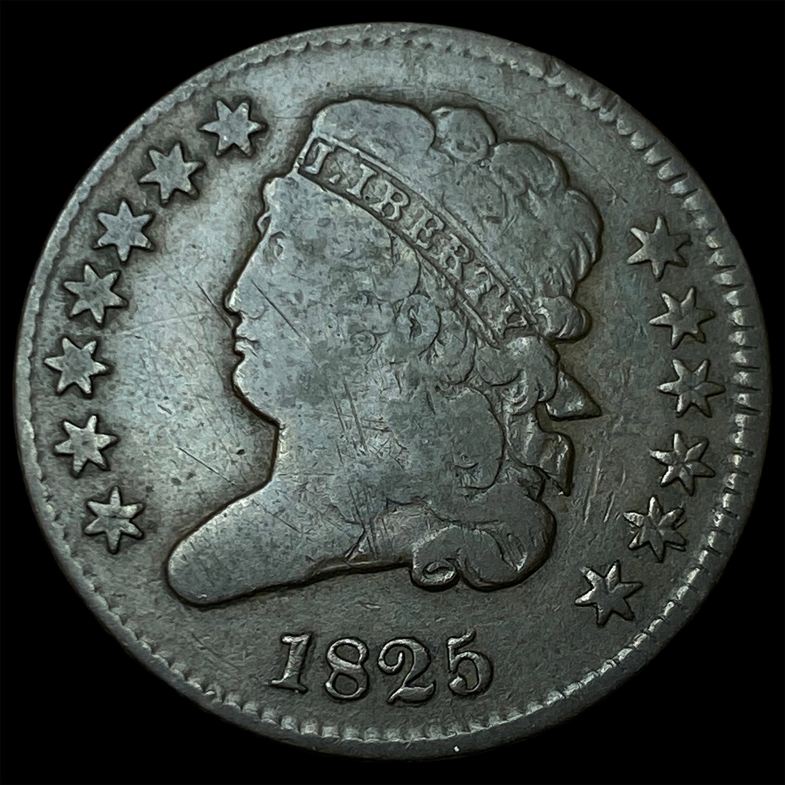 1825 Classic Head Half Cent LIGHTLY CIRCULATED (1 of 2)