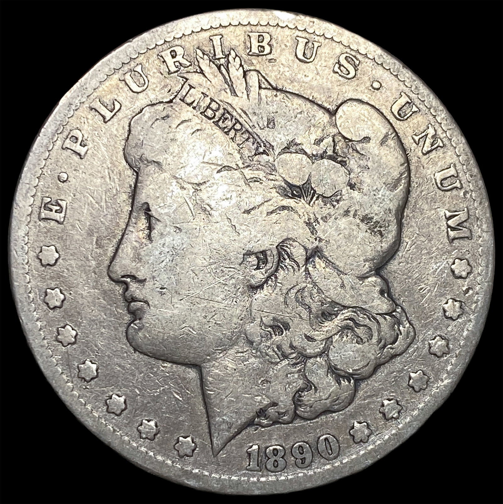 1890-CC Silver Morgan Dollar NICELY CIRCULATED: 1890-CC Silver Morgan Dollar NICELY CIRCULATED