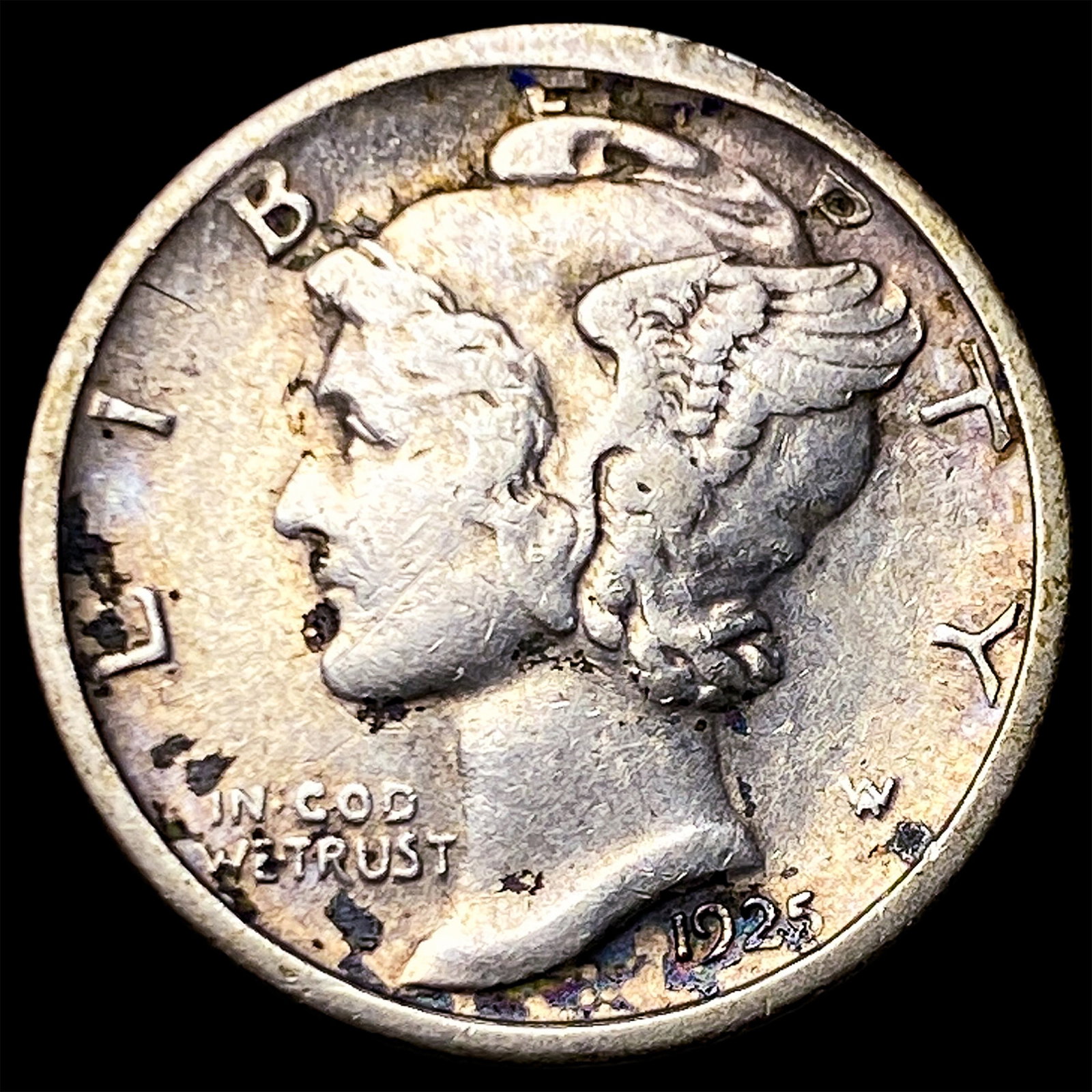 1925-S Silver Mercury Dime CLOSELY UNCIRCULATED: 1925-S Silver Mercury Dime CLOSELY UNCIRCULATED