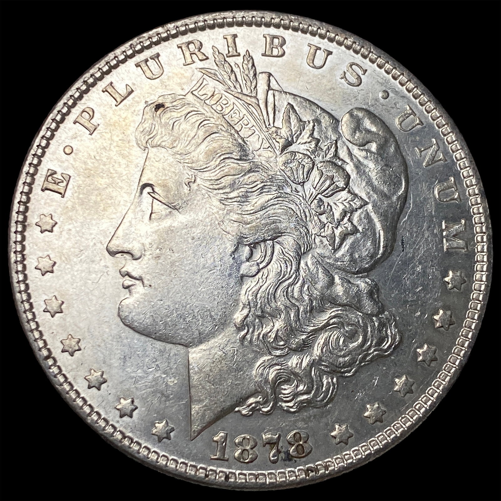 1878 Silver Morgan Dollar CLOSELY UNCIRCULATED: 1878 Silver Morgan Dollar CLOSELY UNCIRCULATED