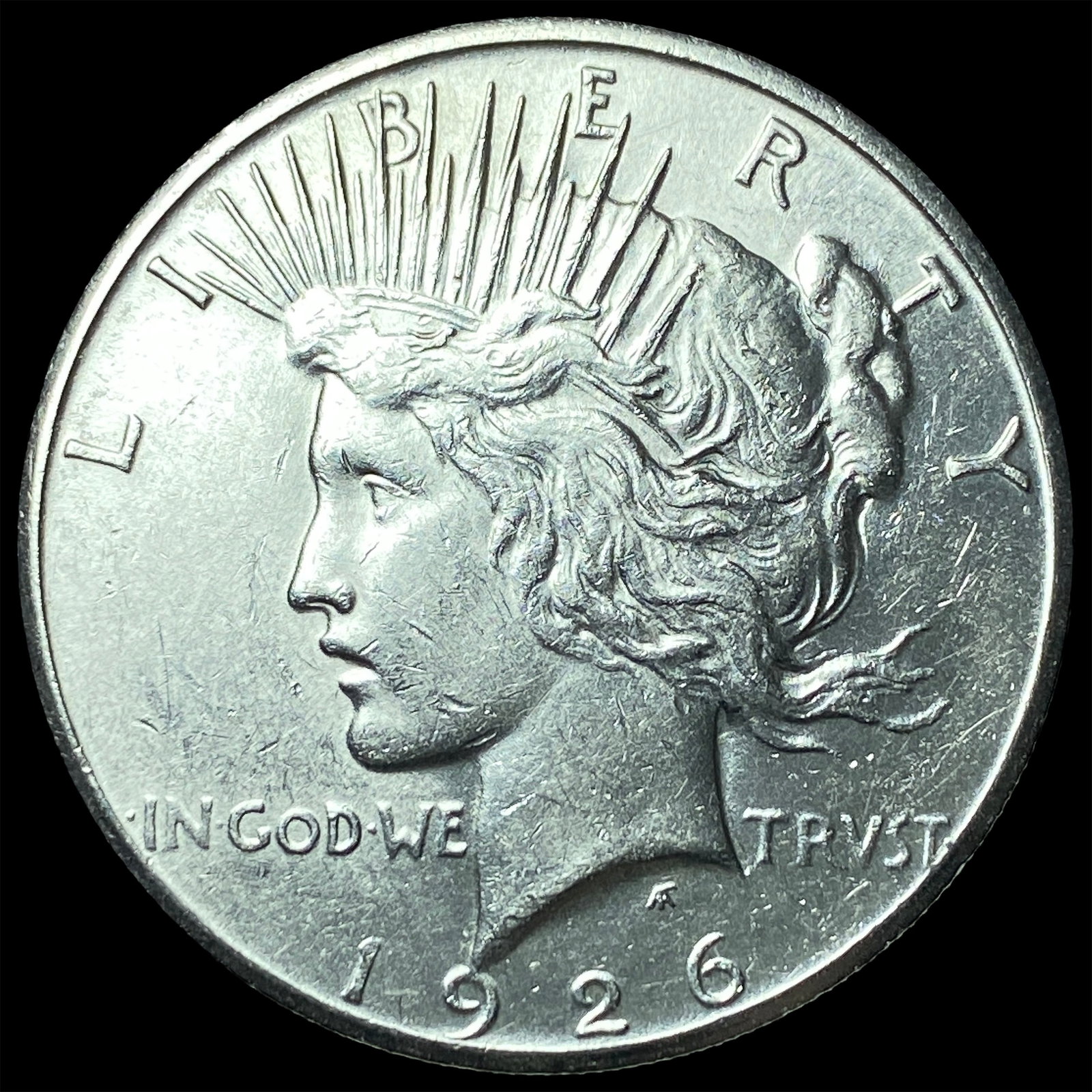 1926-S Peace Silver Dollar CHOICE AU: 1926-S Peace Silver Dollar CHOICE AU