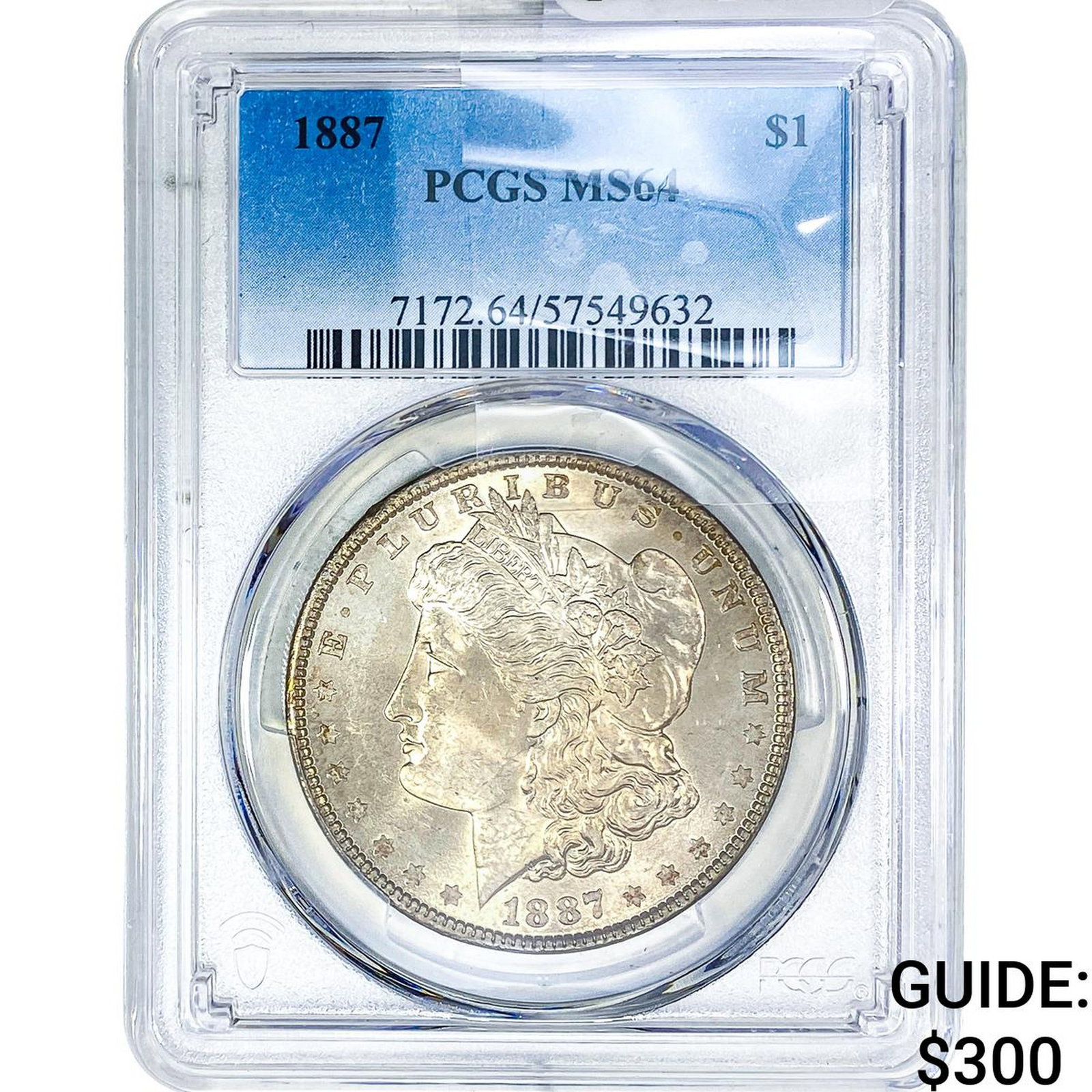 1887 Morgan Silver Dollar PCGS MS64: 1887 Morgan Silver Dollar PCGS MS64