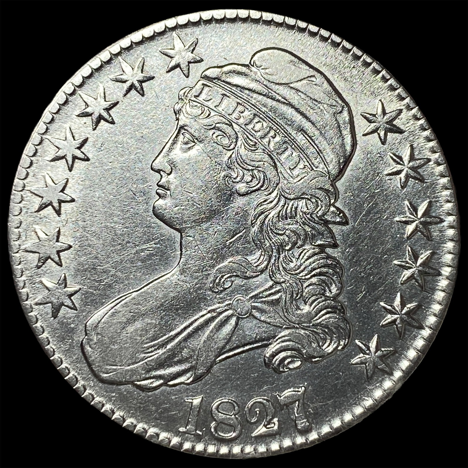 1827 Capped Bust Half Dollar UNCIRCULATED: 1827 Capped Bust Half Dollar UNCIRCULATED