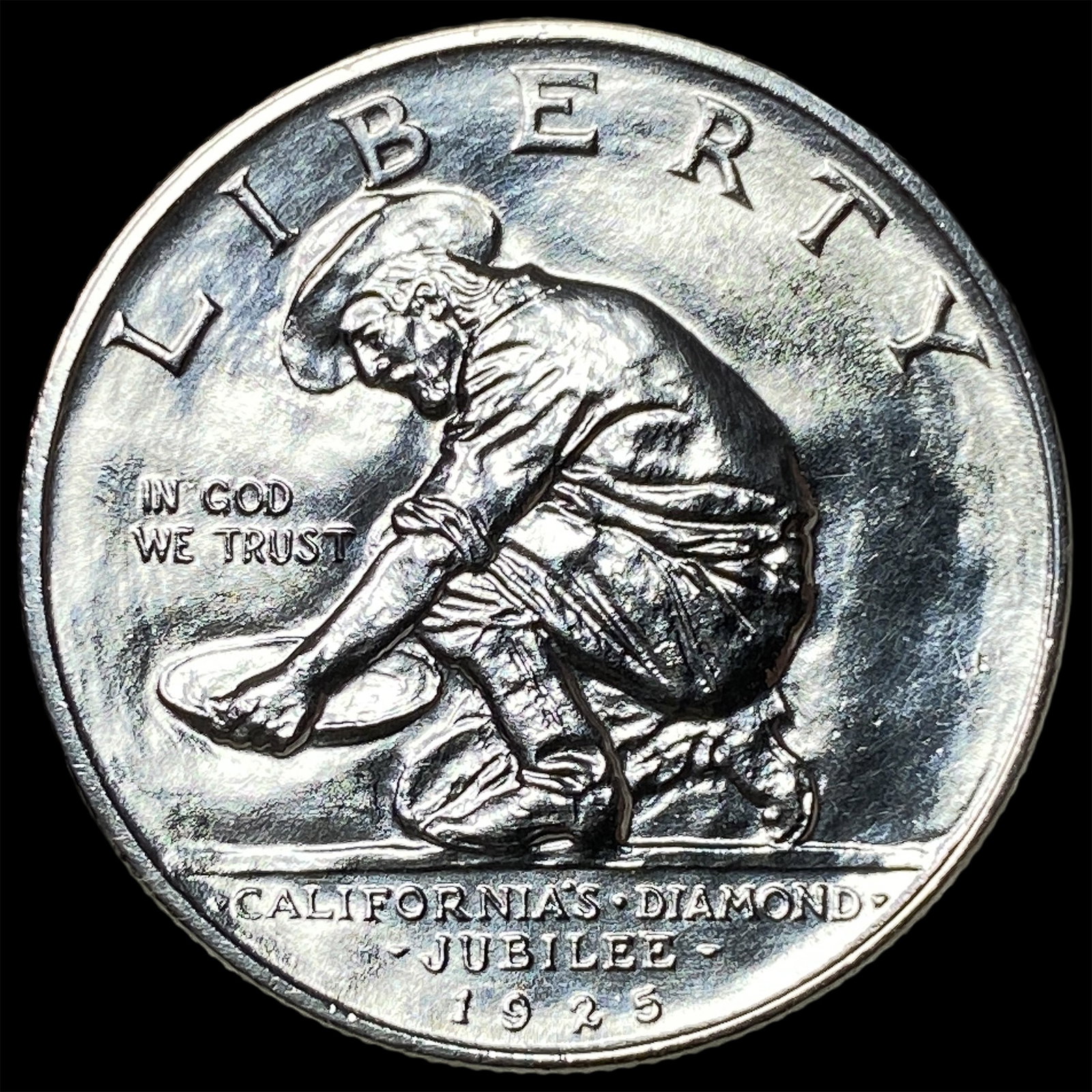 1925-S Silver California Jubilee Half Dollar CHOICE BU: 1925-S Silver California Jubilee Half Dollar CHOICE BU