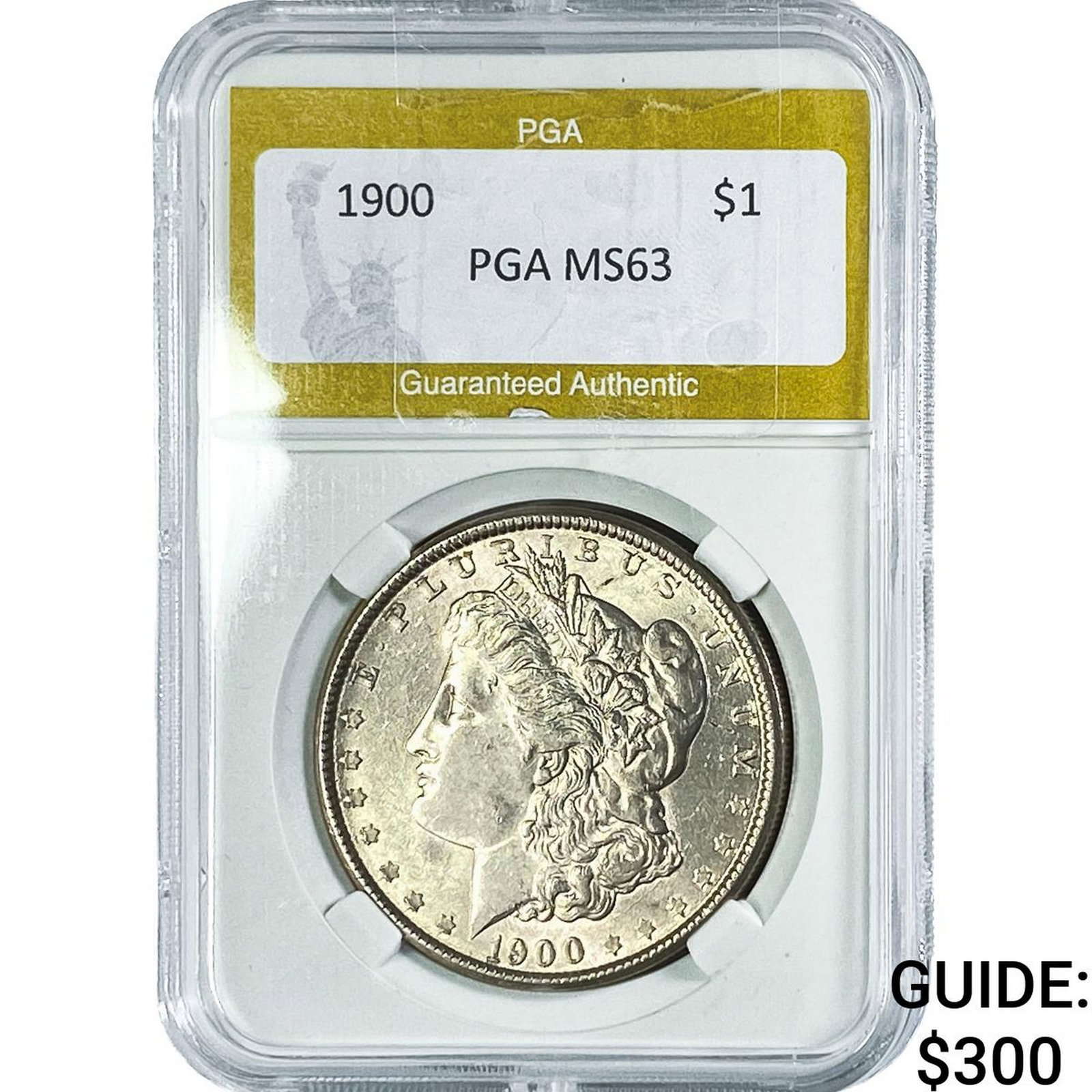 1900 Morgan Silver Dollar PGA MS63: 1900 Morgan Silver Dollar PGA MS63