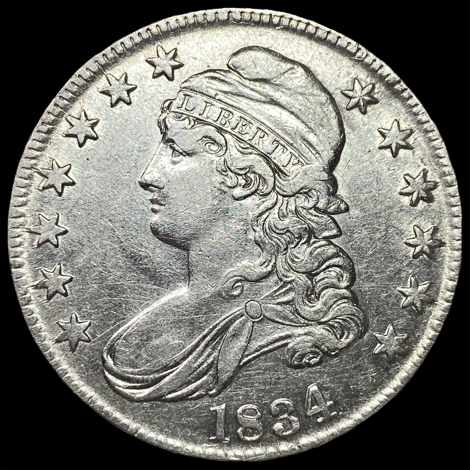 1834 Capped Bust Half Dollar UNCIRCULATED (1 of 2)