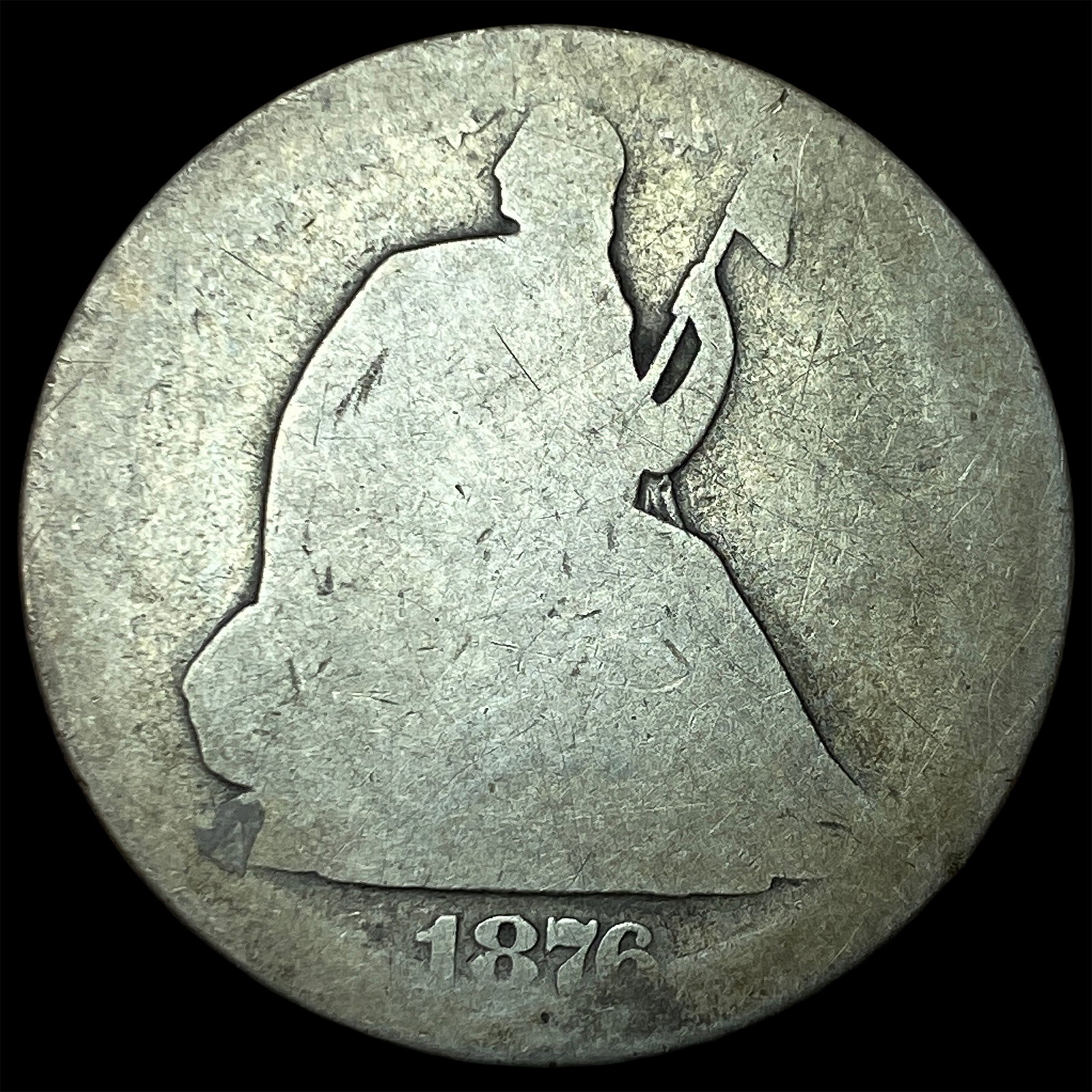 1876-S Seated Liberty HALF DOL. NICELY CIRCULATED: 1876-S Seated Liberty HALF DOL. NICELY CIRCULATED